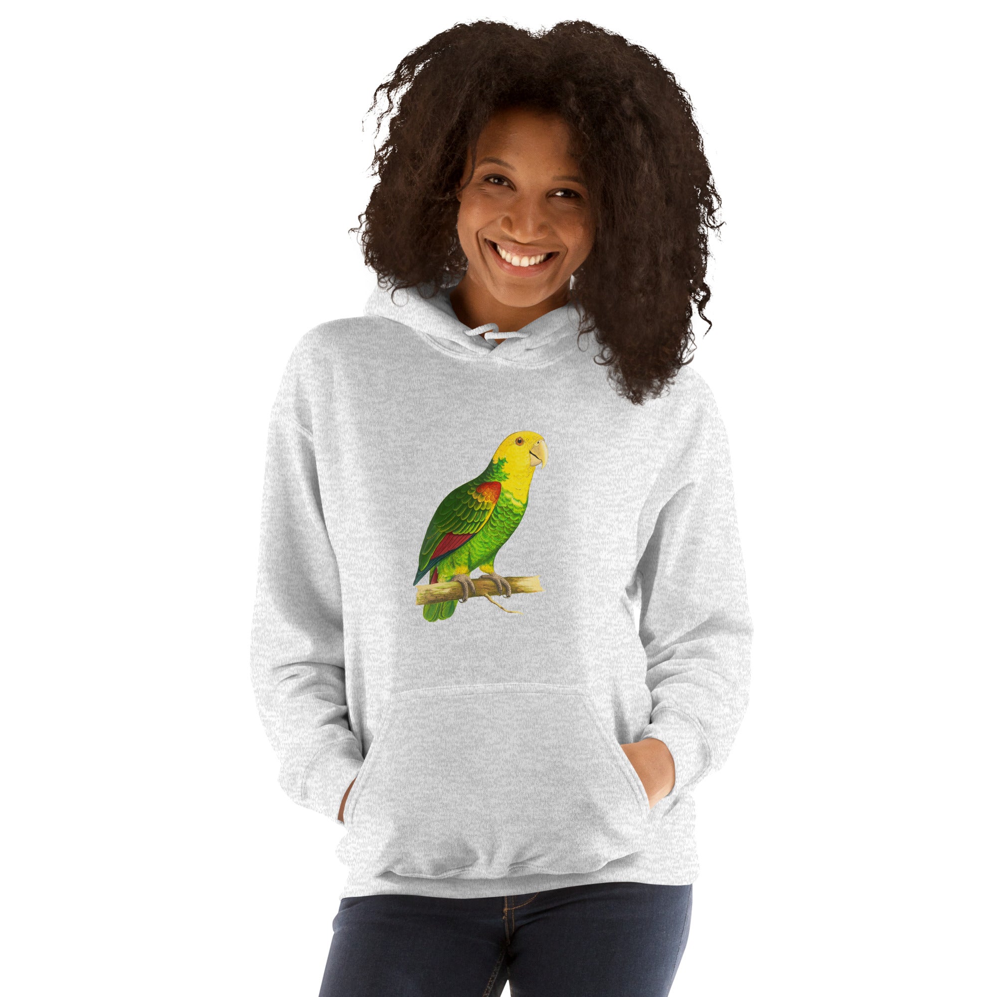 Unisex Hoodie Le Vaillant’s Amazon Parrot