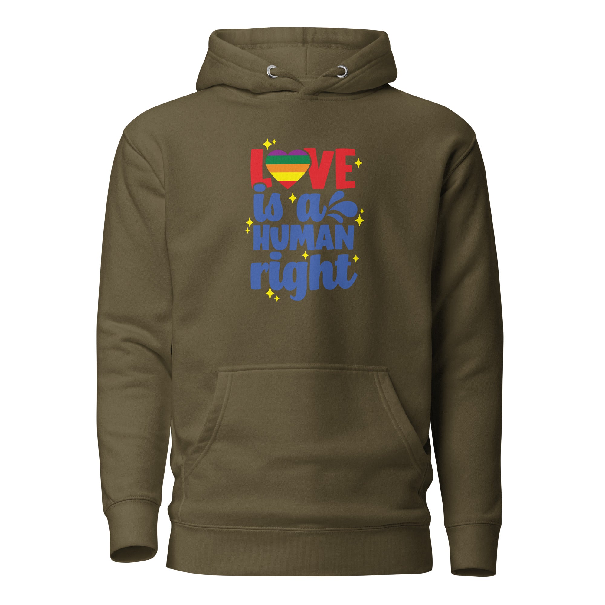 Unisex Hoodie Love is a human right