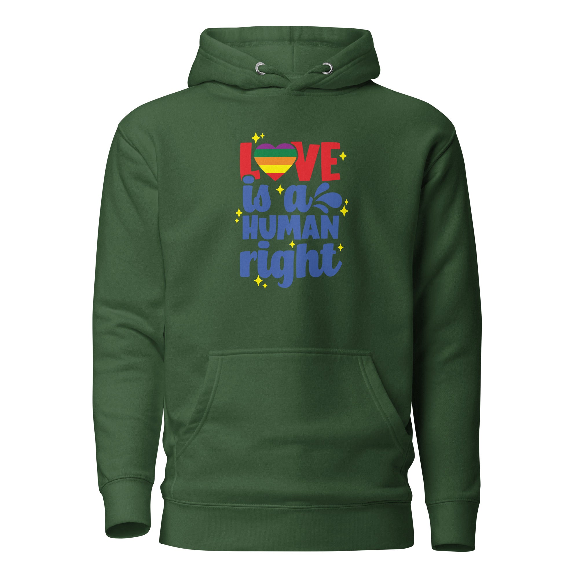Unisex Hoodie Love is a human right