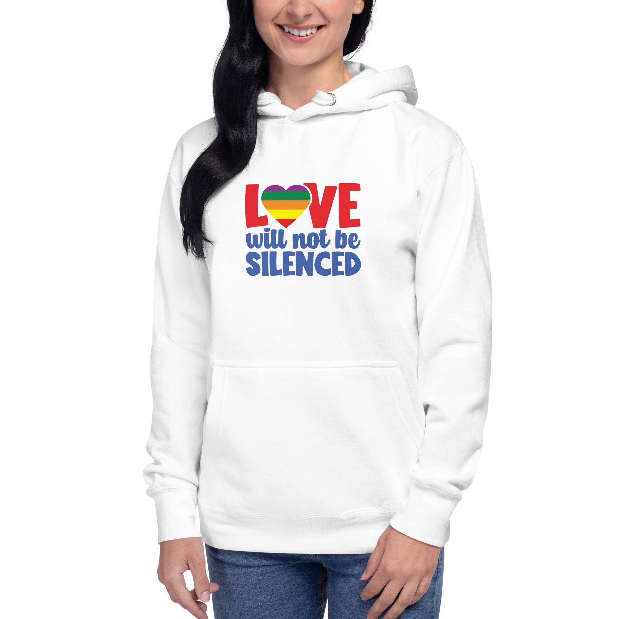 Unisex Hoodie Love will not be silenced