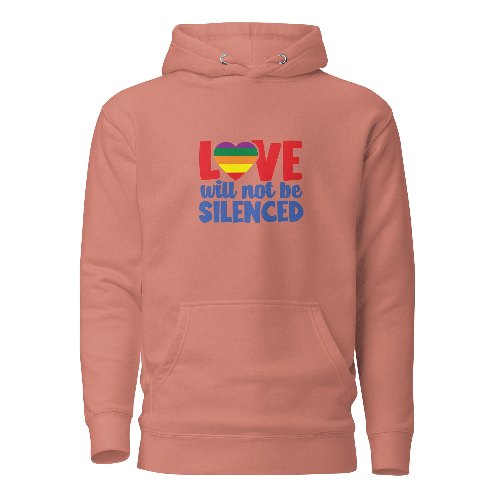 Unisex Hoodie Love will not be silenced