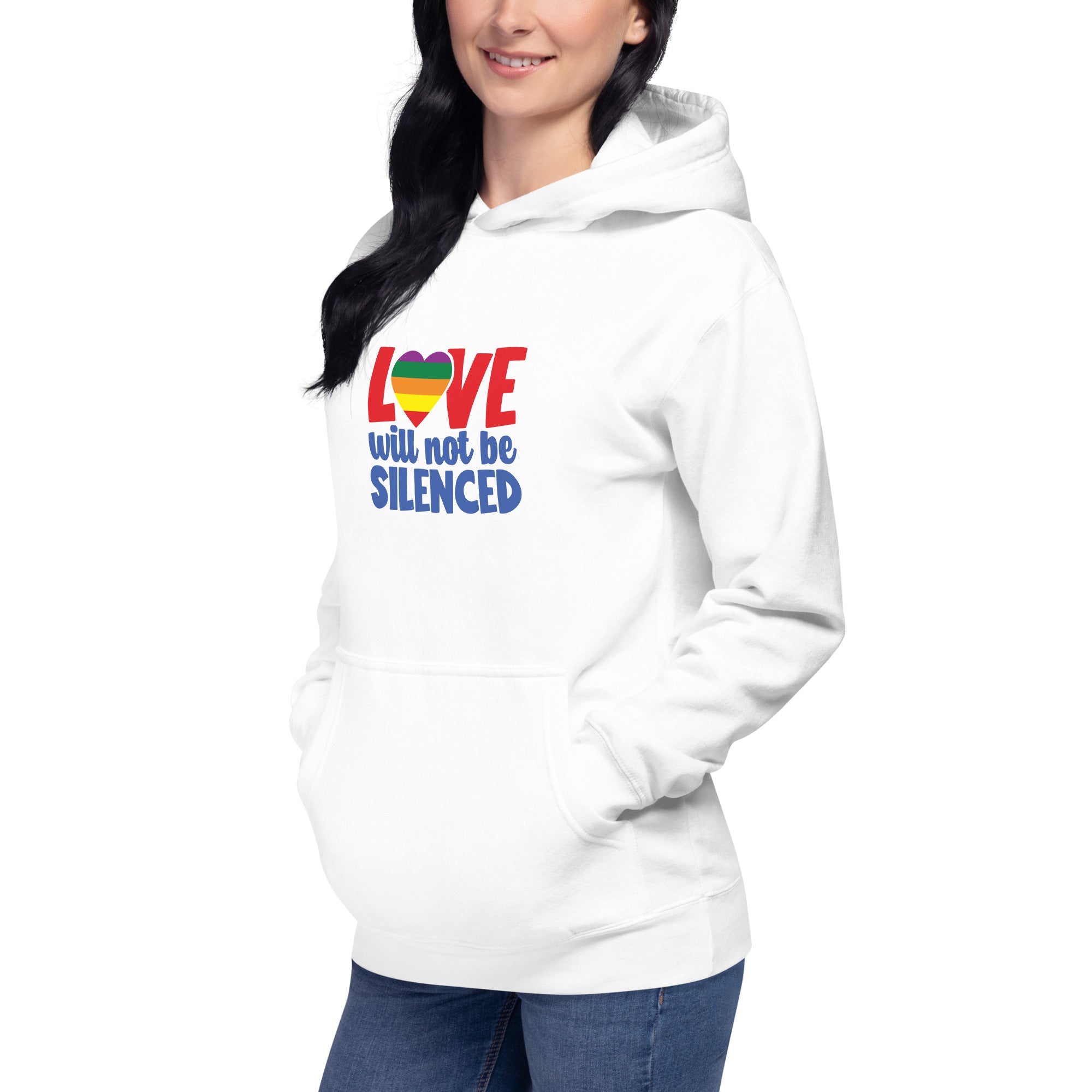 Unisex Hoodie Love will not be silenced