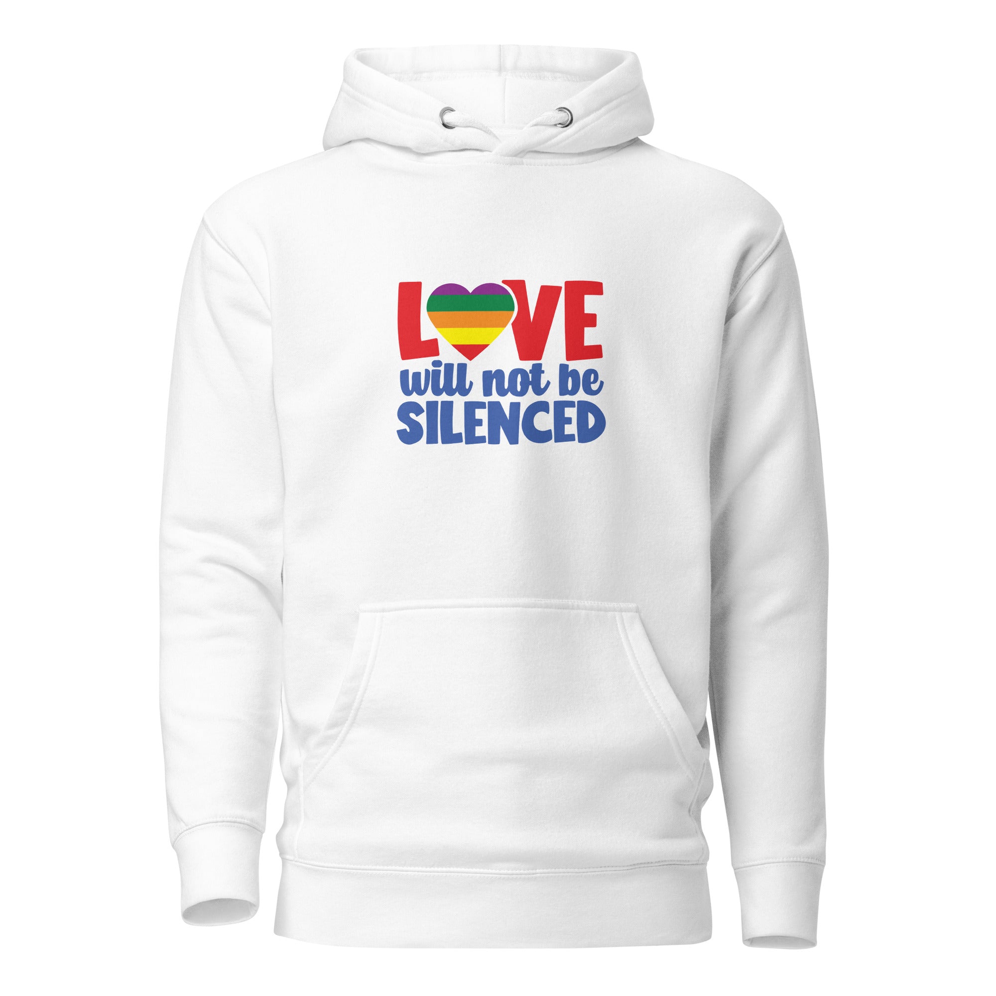 Unisex Hoodie Love will not be silenced