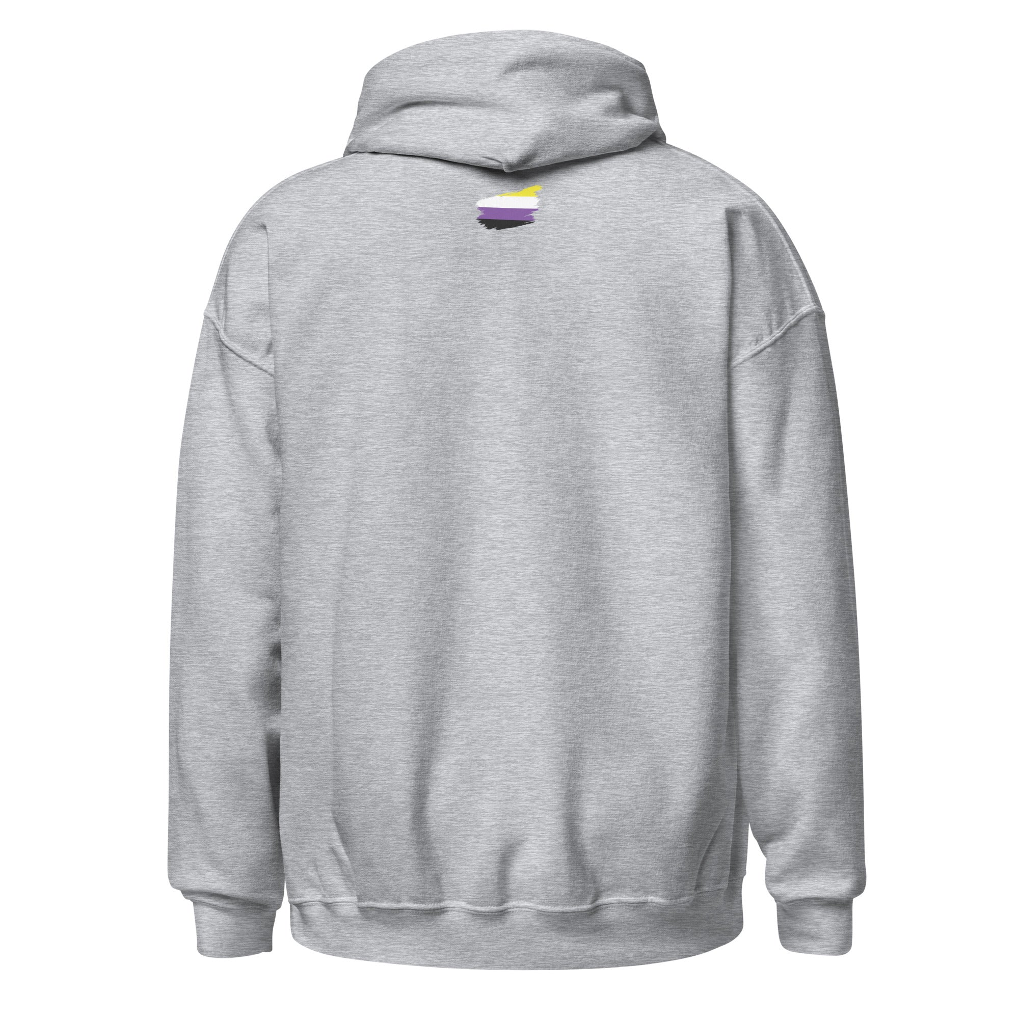 Unisex Hoodie Non Binary Grunge Flag