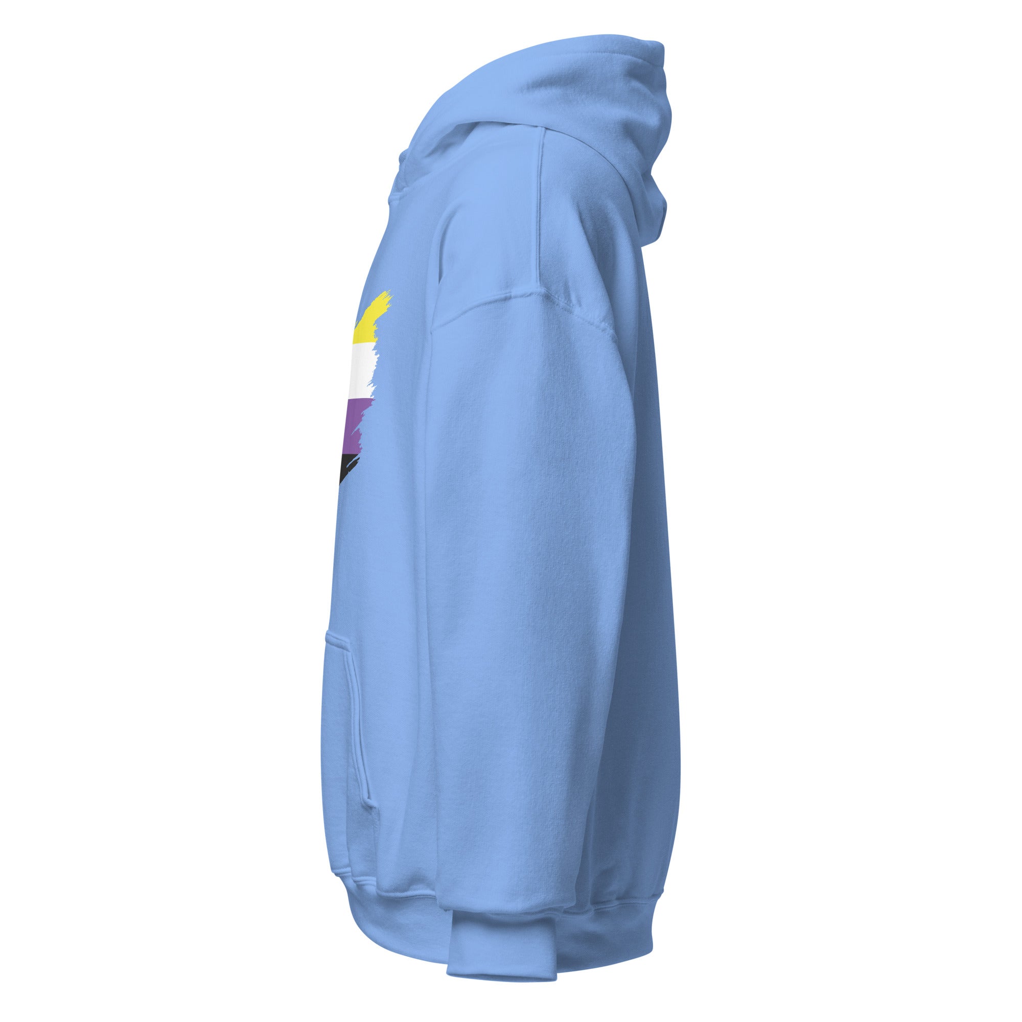 Unisex Hoodie Non Binary Grunge Flag