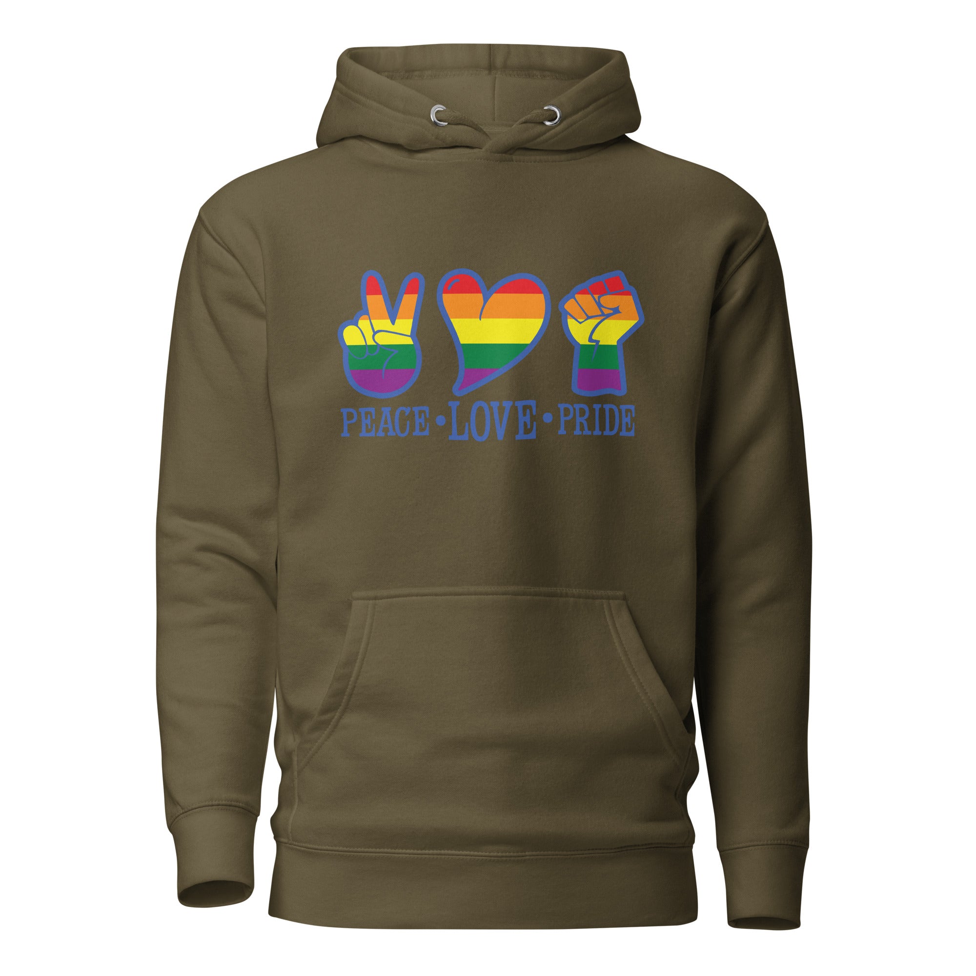 Unisex Hoodie Peace love pride
