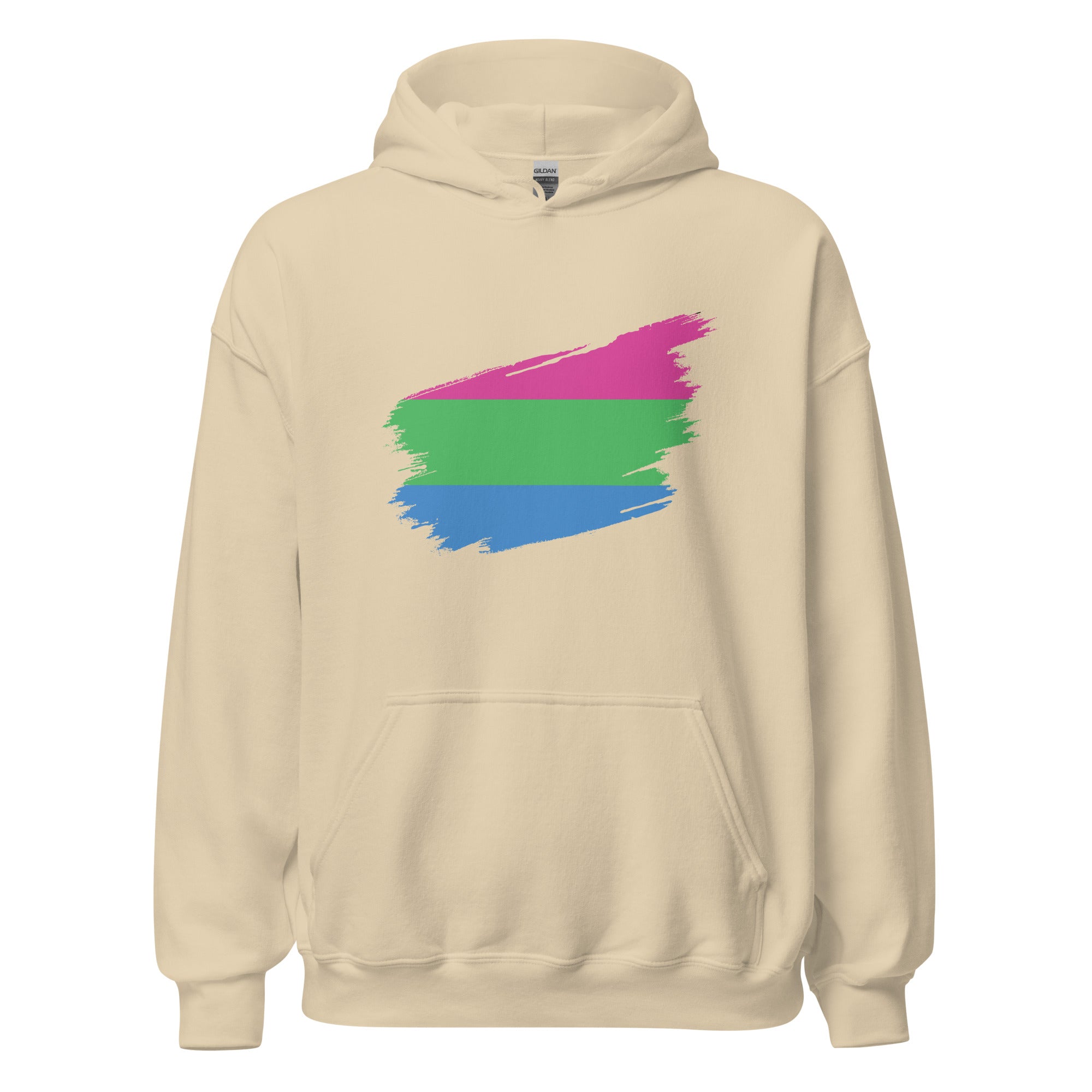 Unisex Hoodie Polysexual Grunge Flag