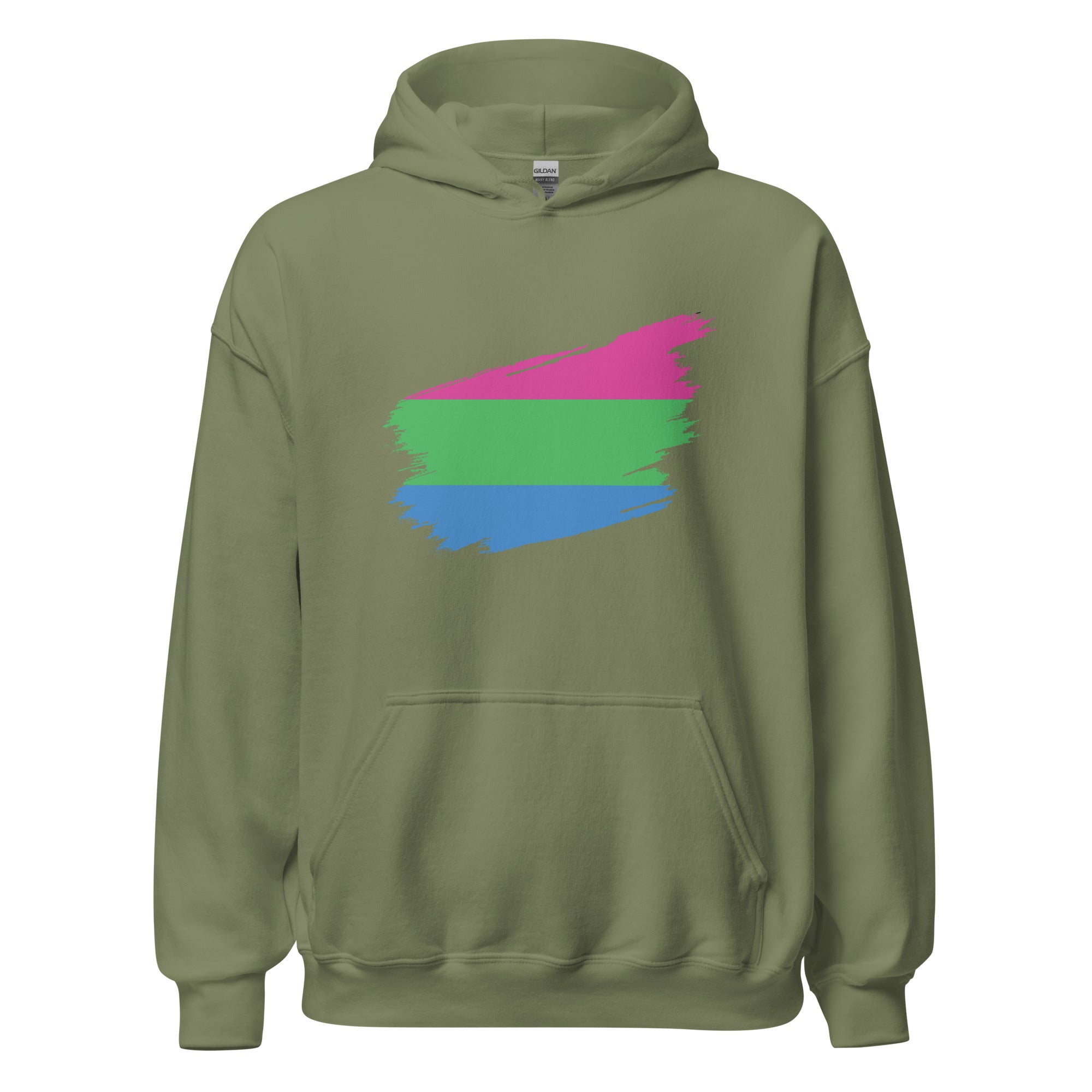 Unisex Hoodie Polysexual Grunge Flag