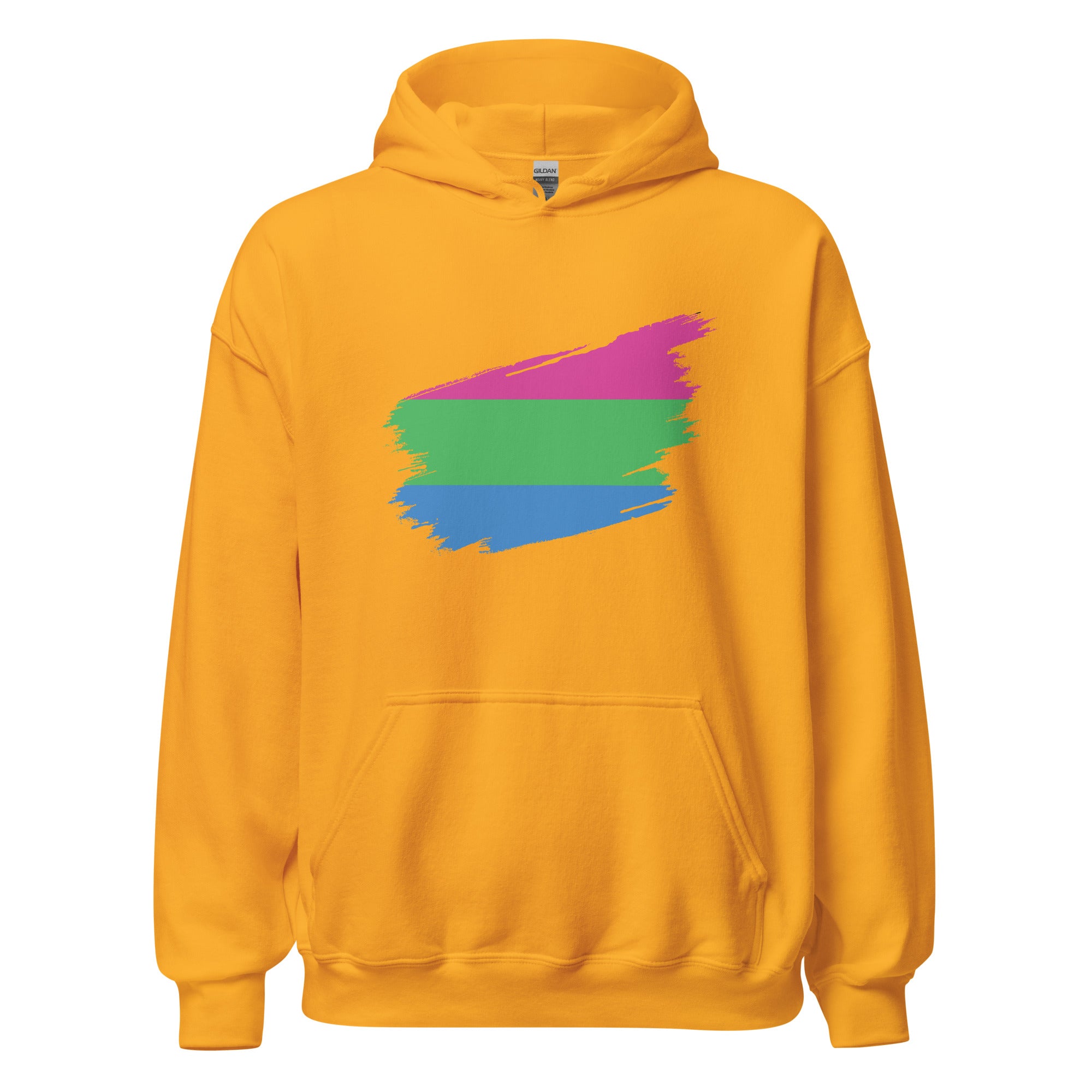 Unisex Hoodie Polysexual Grunge Flag