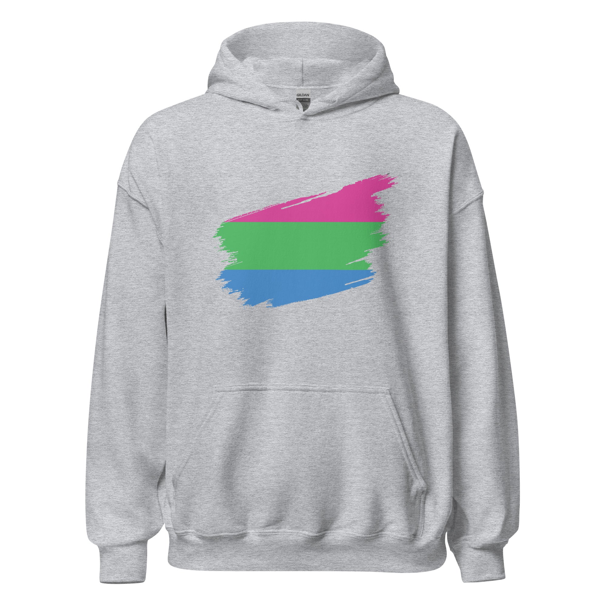 Unisex Hoodie Polysexual Grunge Flag