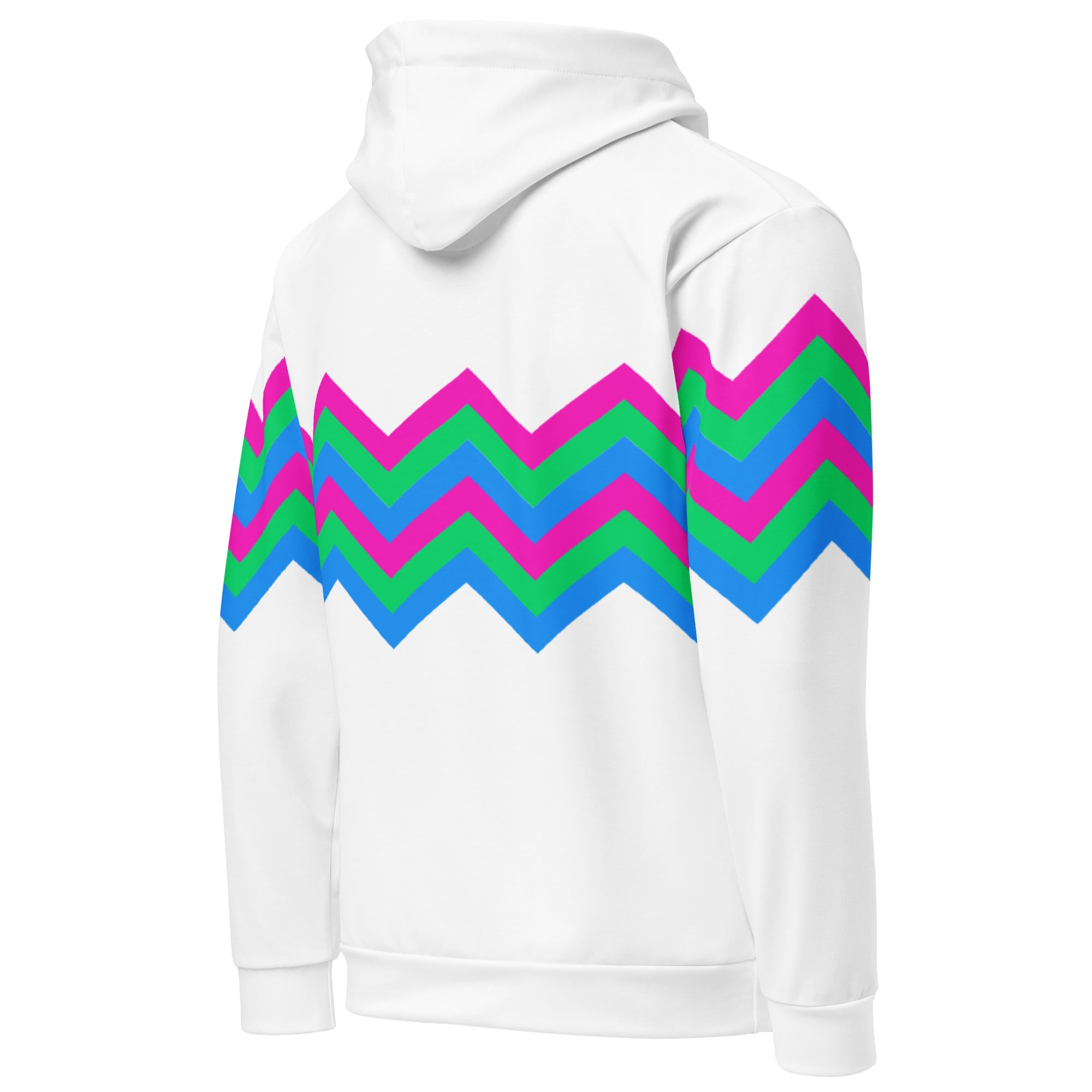 Unisex Hoodie Polysexual Zigzag Pattern