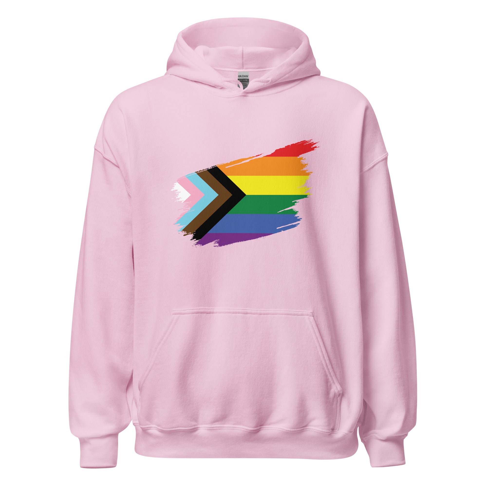 Unisex Hoodie Progress Pride Grunge Flag