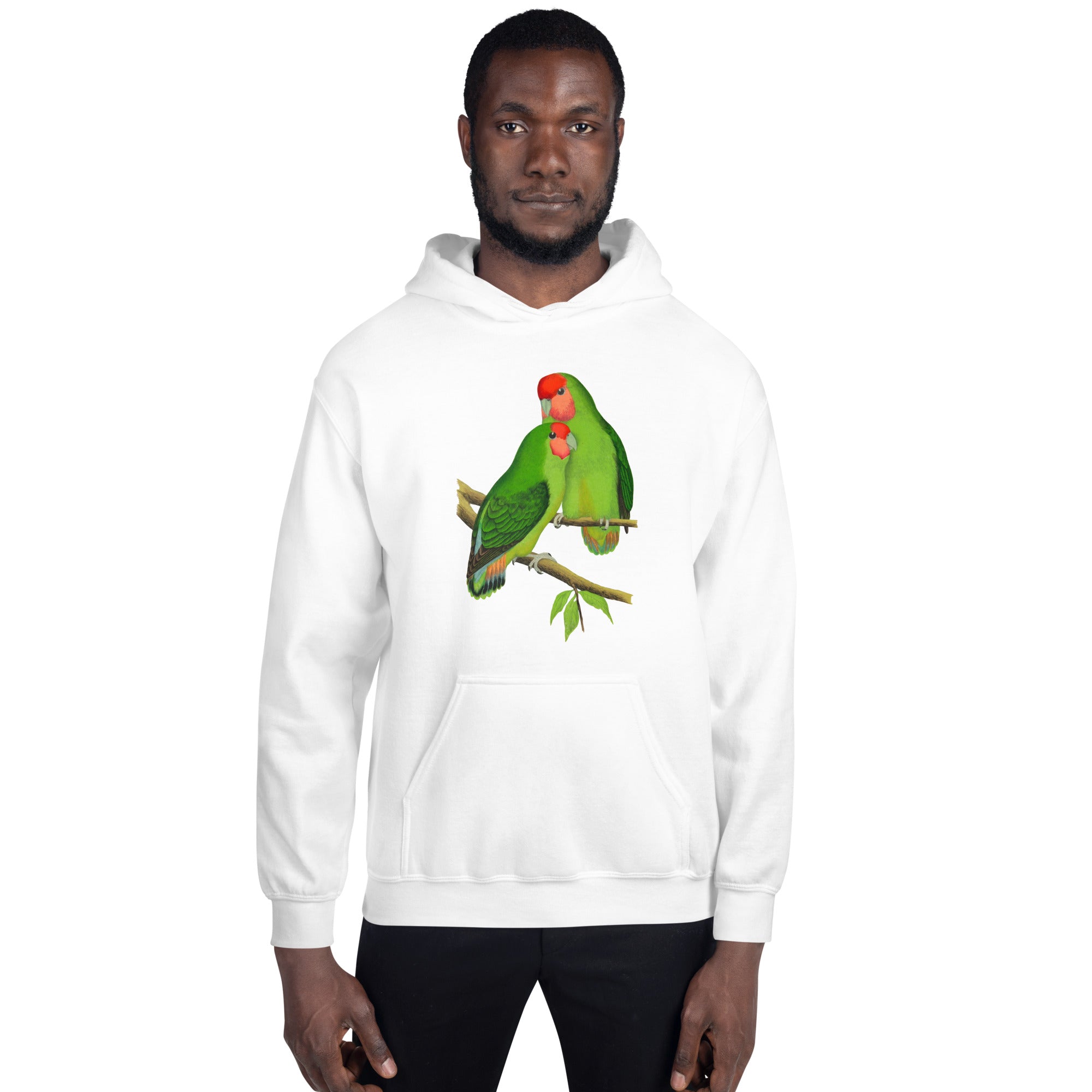 Unisex Hoodie Rosy faced love Birds