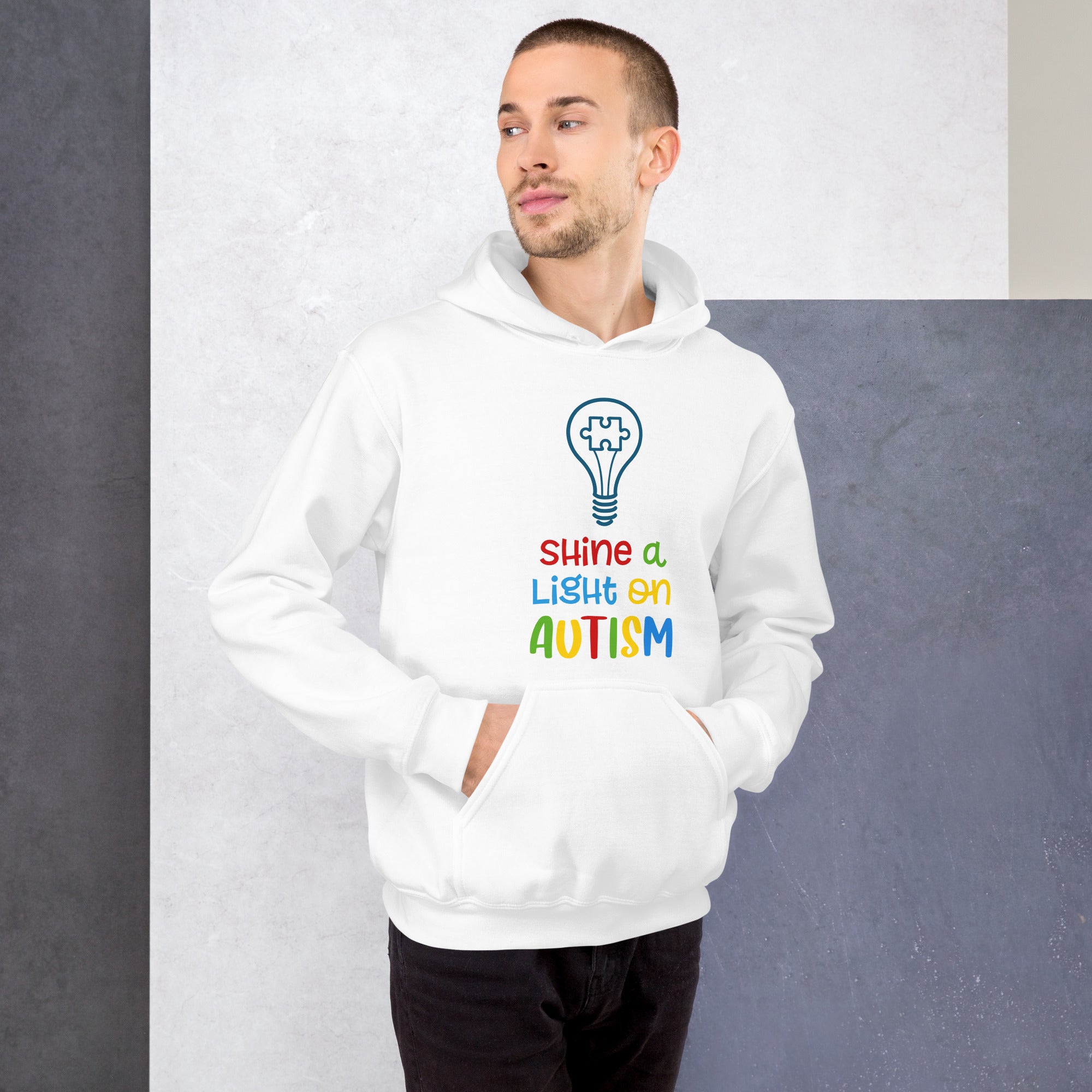 Unisex Hoodie Shine a light on autism