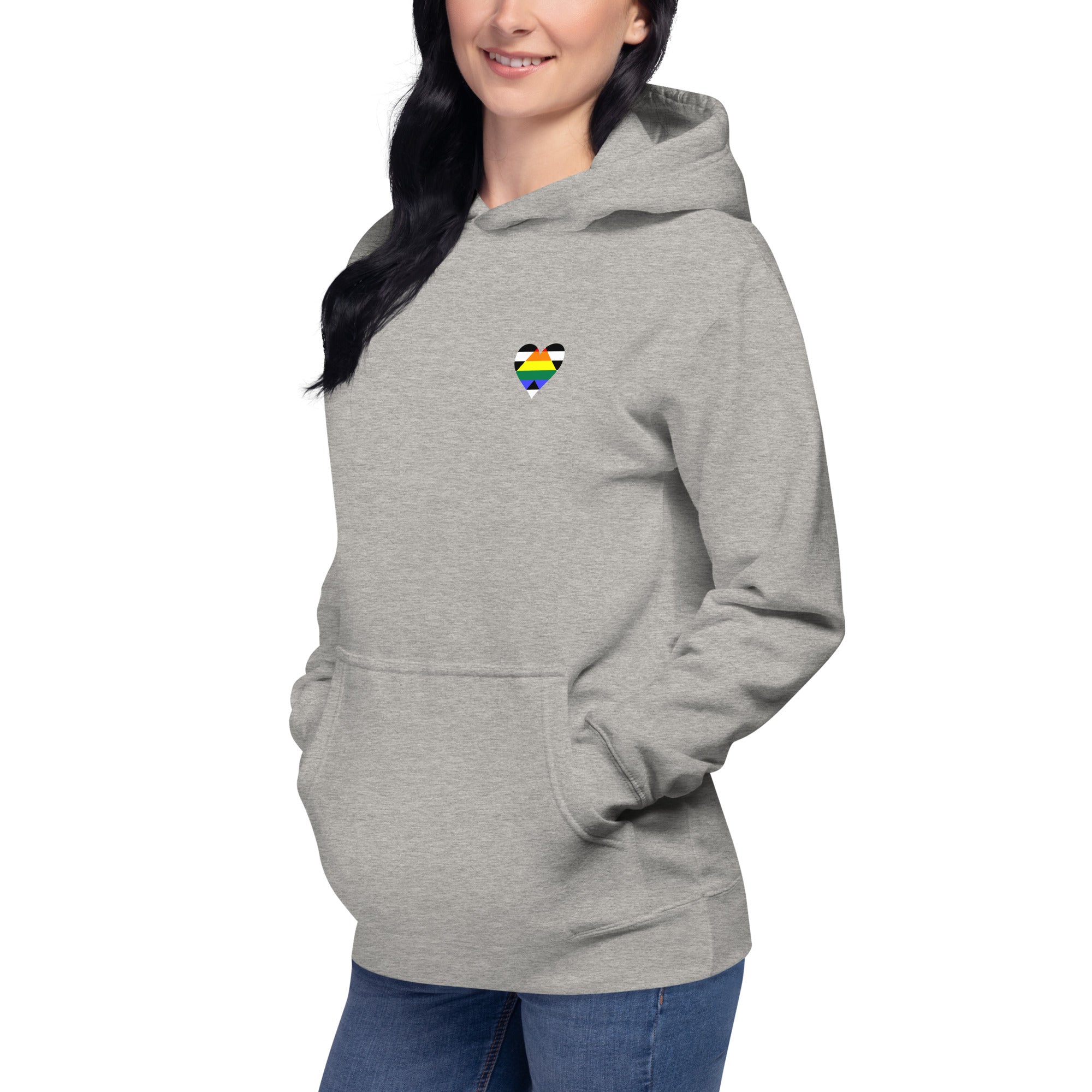 Unisex Hoodie Straight Ally Heart