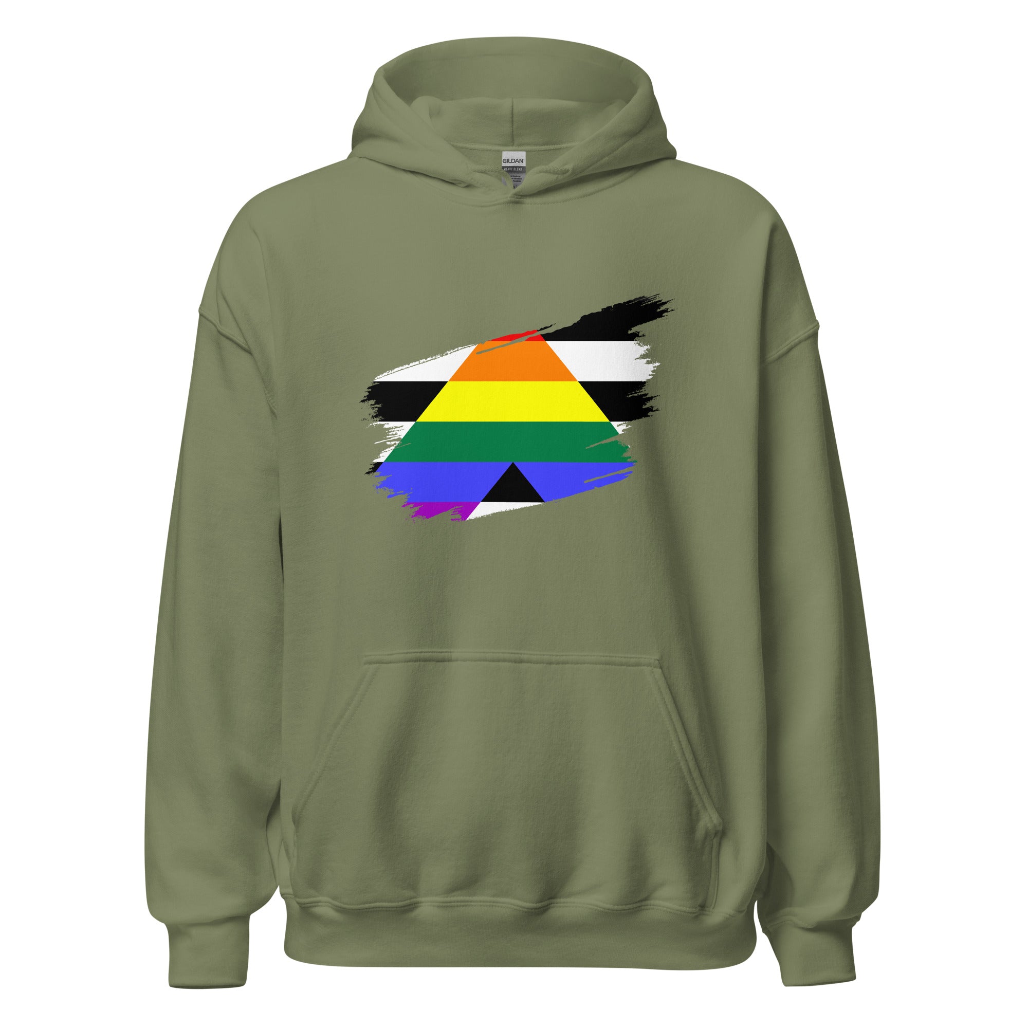 Unisex Hoodie Straight Grunge Flag