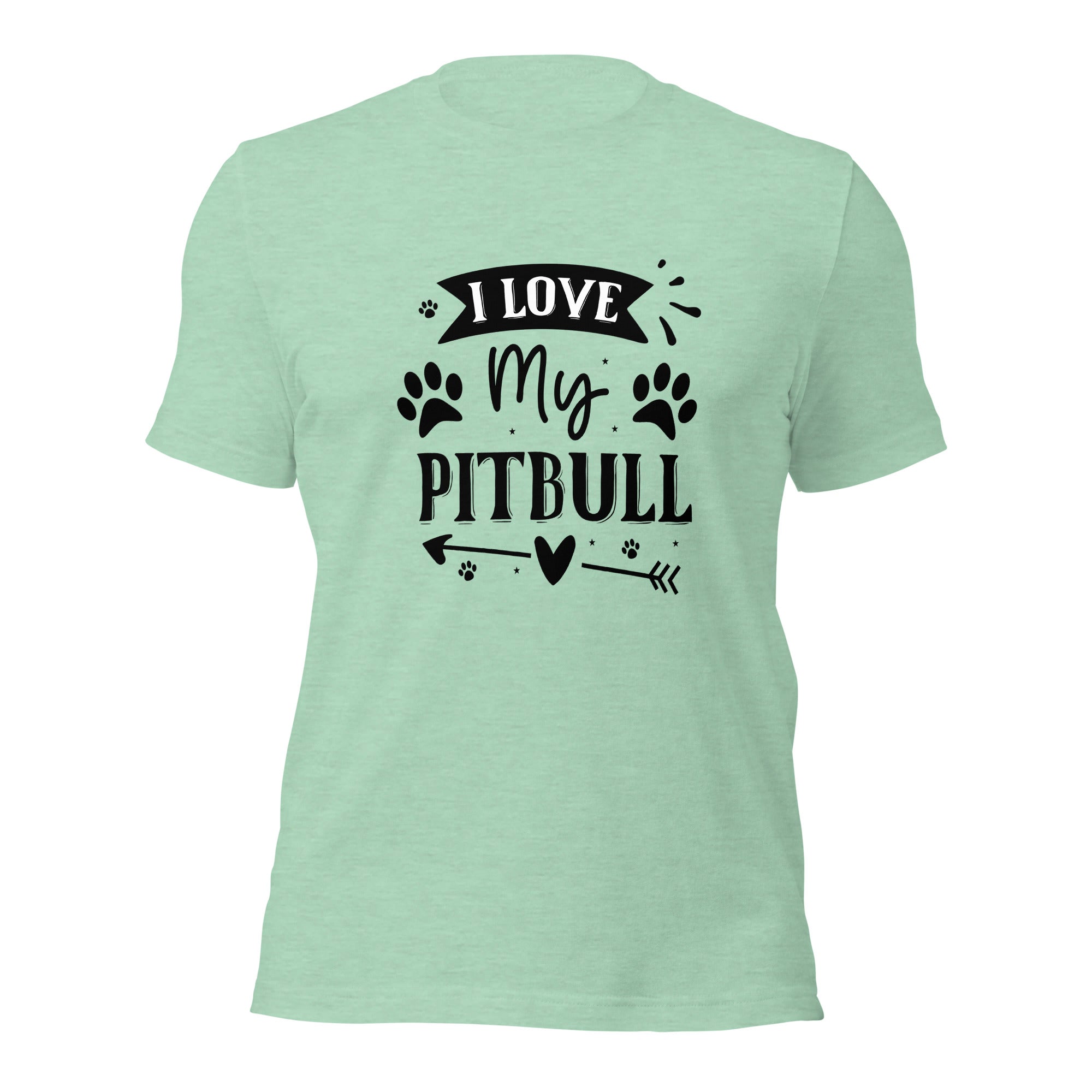 Unisex t shirt I Love My Pitbull