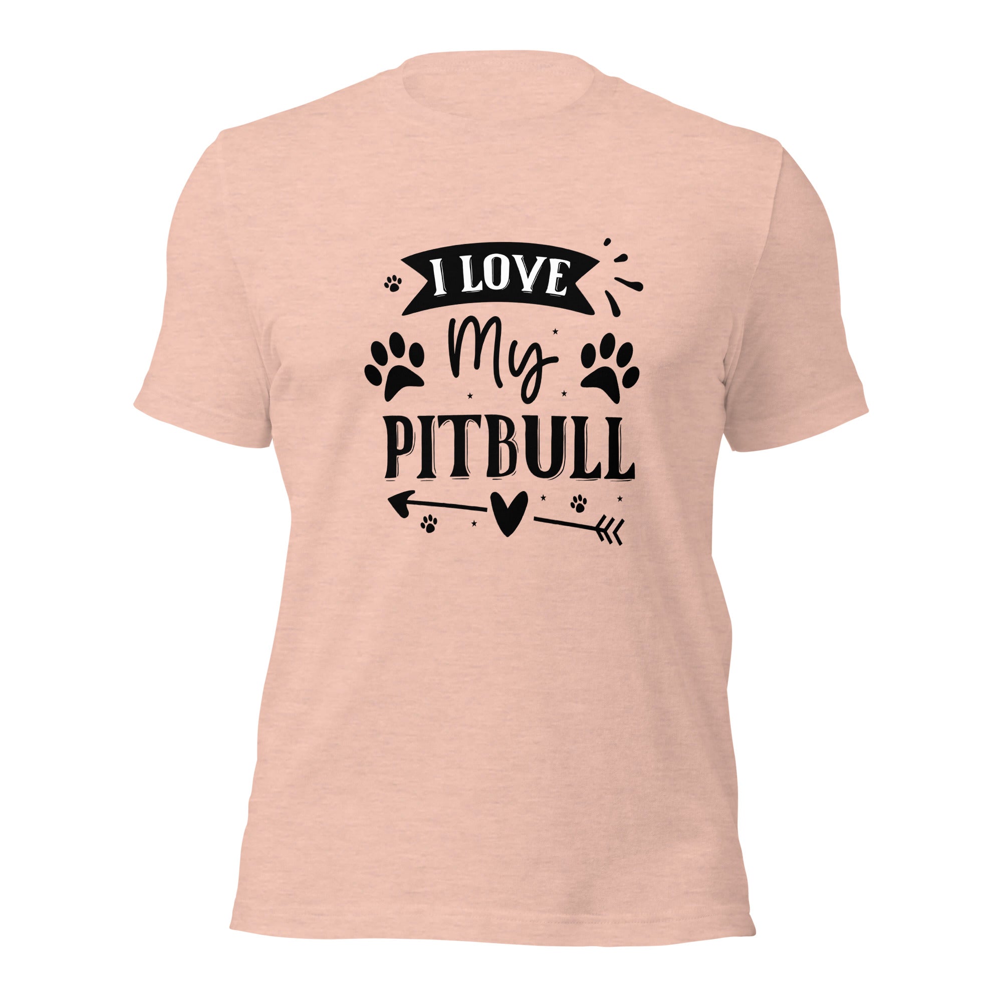 Unisex t shirt I Love My Pitbull