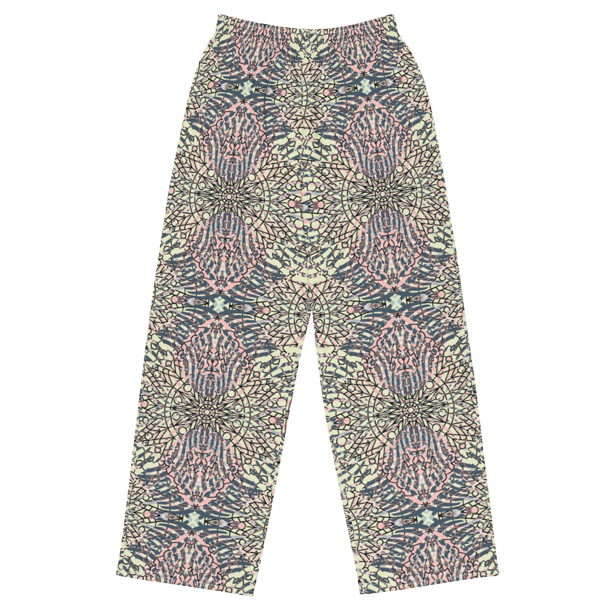 unisex wide leg pants Mandala I