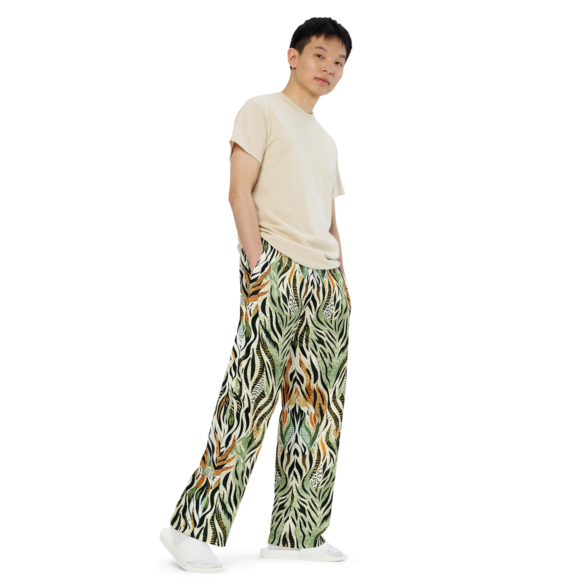 unisex wide leg pants Nature Design II