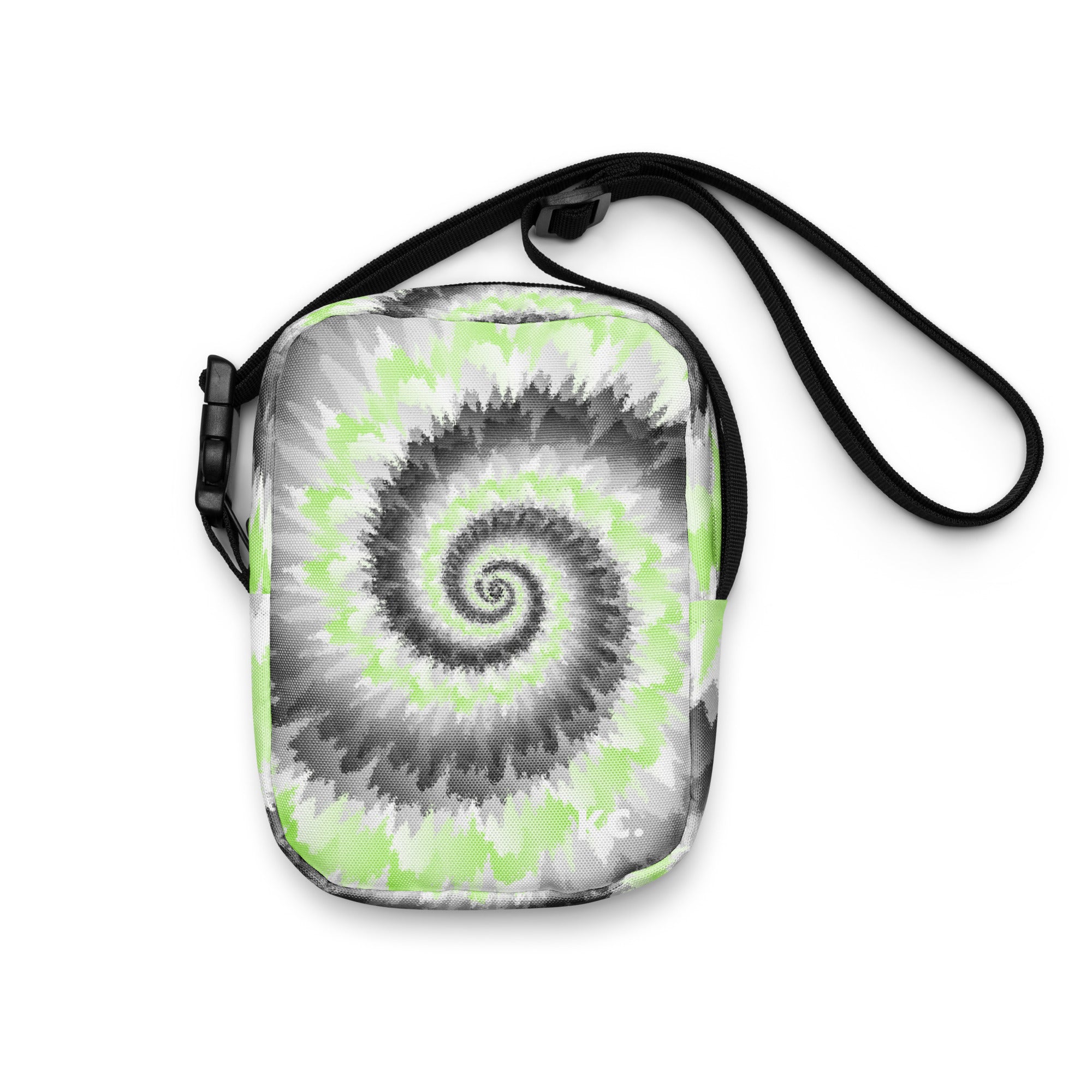 Utility crossbody bag Tie Dye Spiral Agender