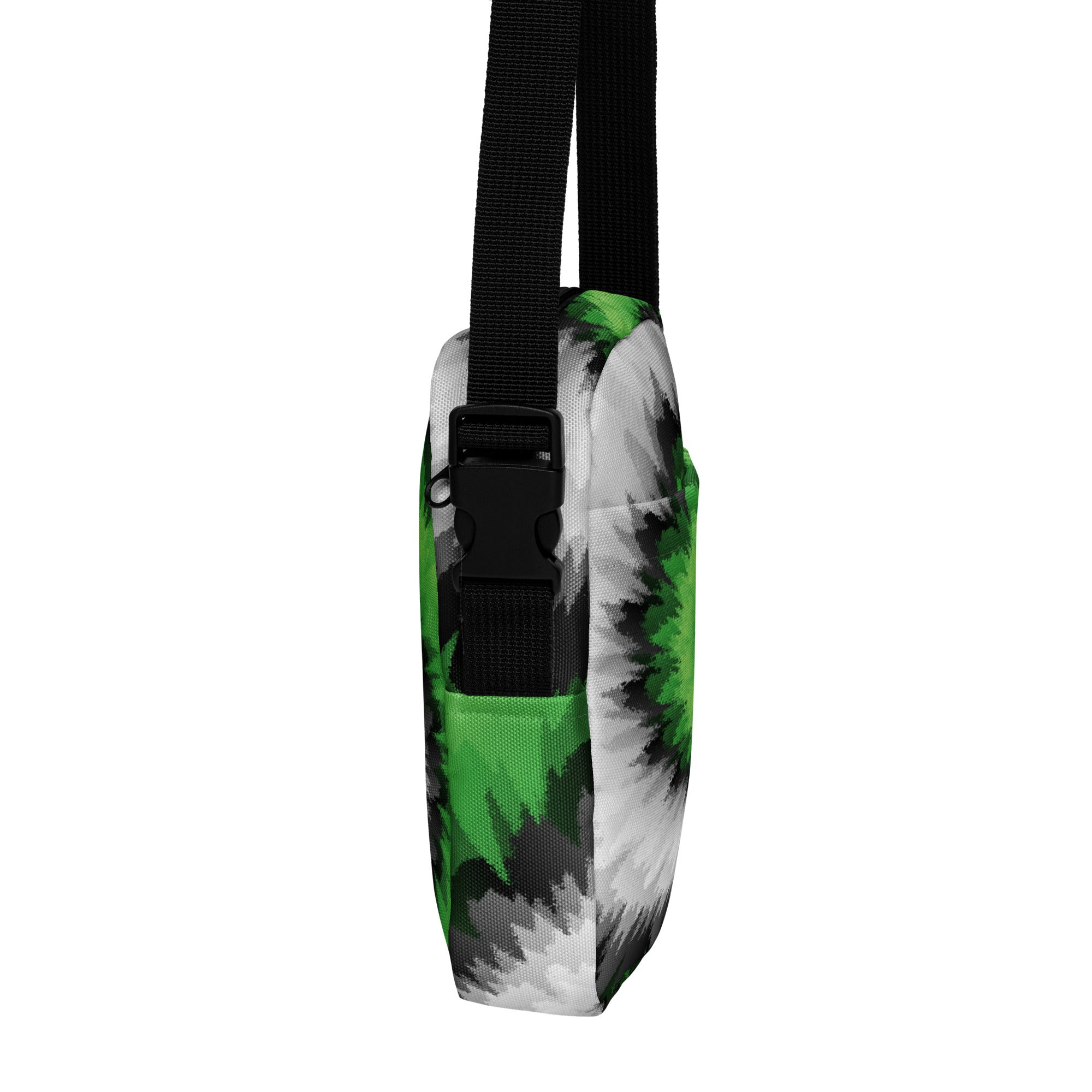 Utility crossbody bag Tie Dye Spiral Aromantic