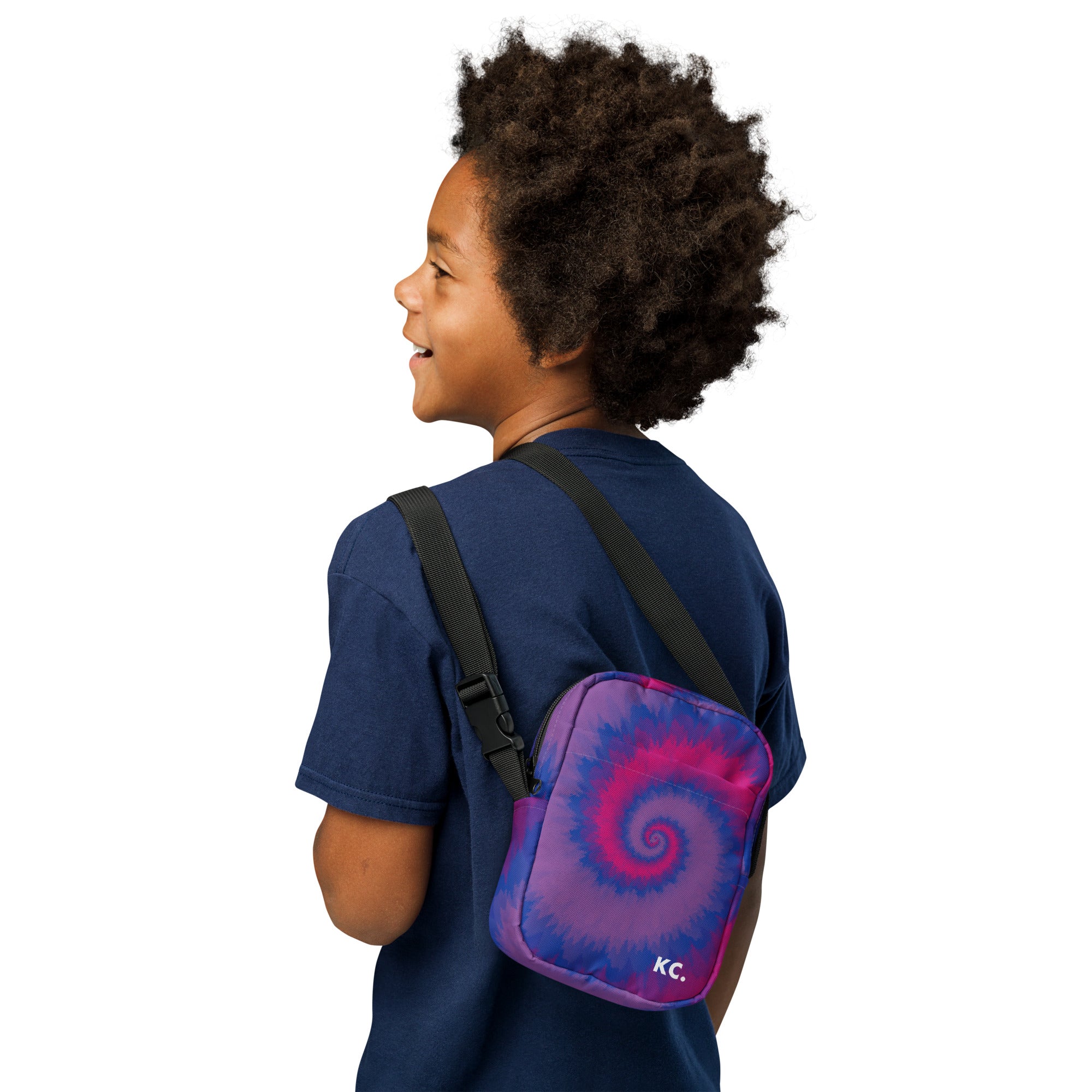 Utility crossbody bag Tie Dye Spiral Bisexual