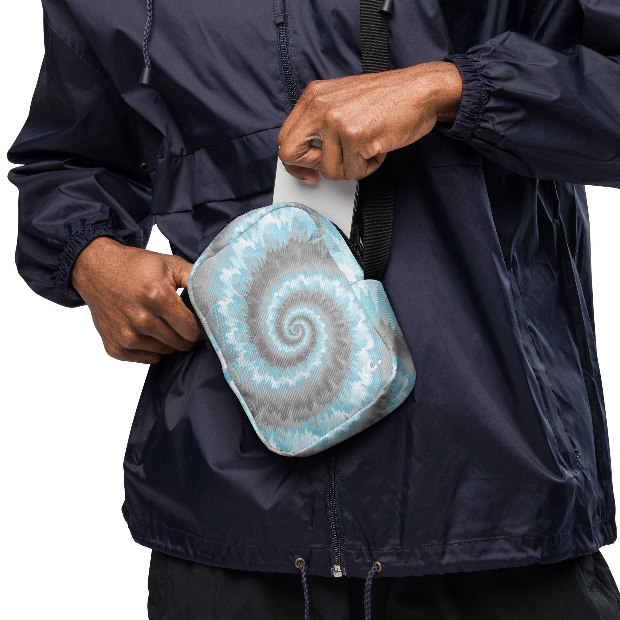 Utility crossbody bag Tie Dye Spiral Demiboy