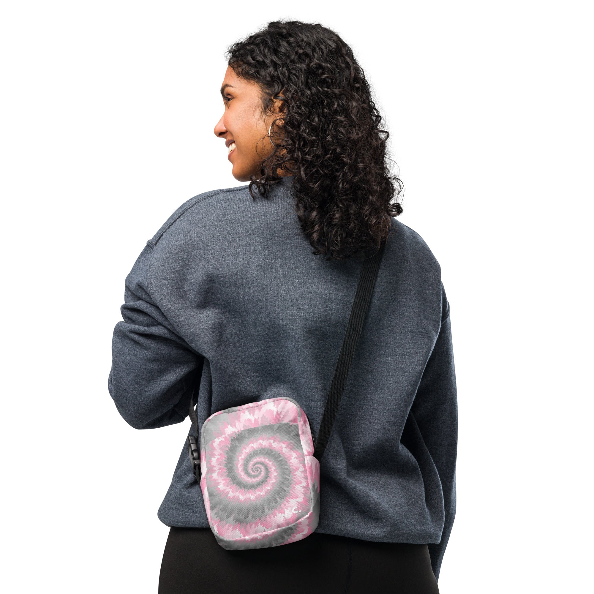Utility crossbody bag Tie Dye Spiral Demigirl