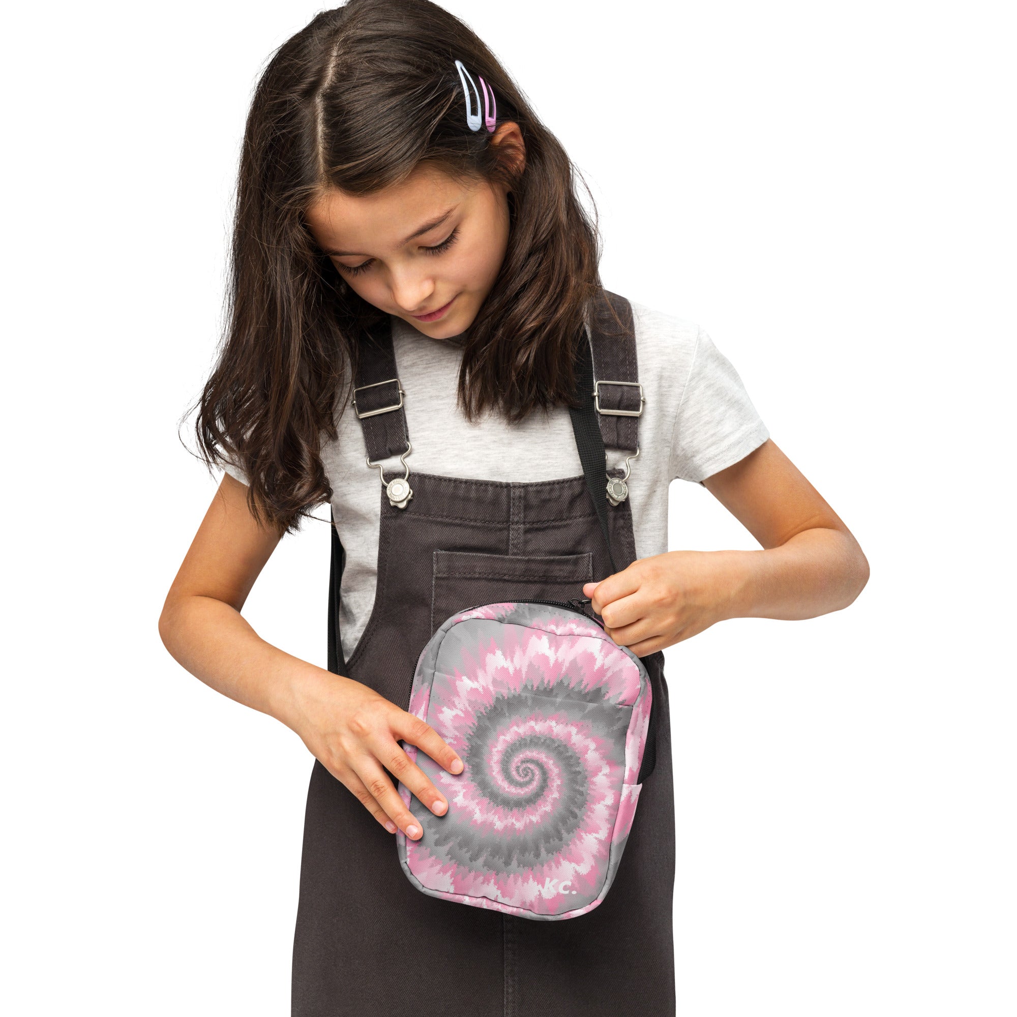 Utility crossbody bag Tie Dye Spiral Demigirl