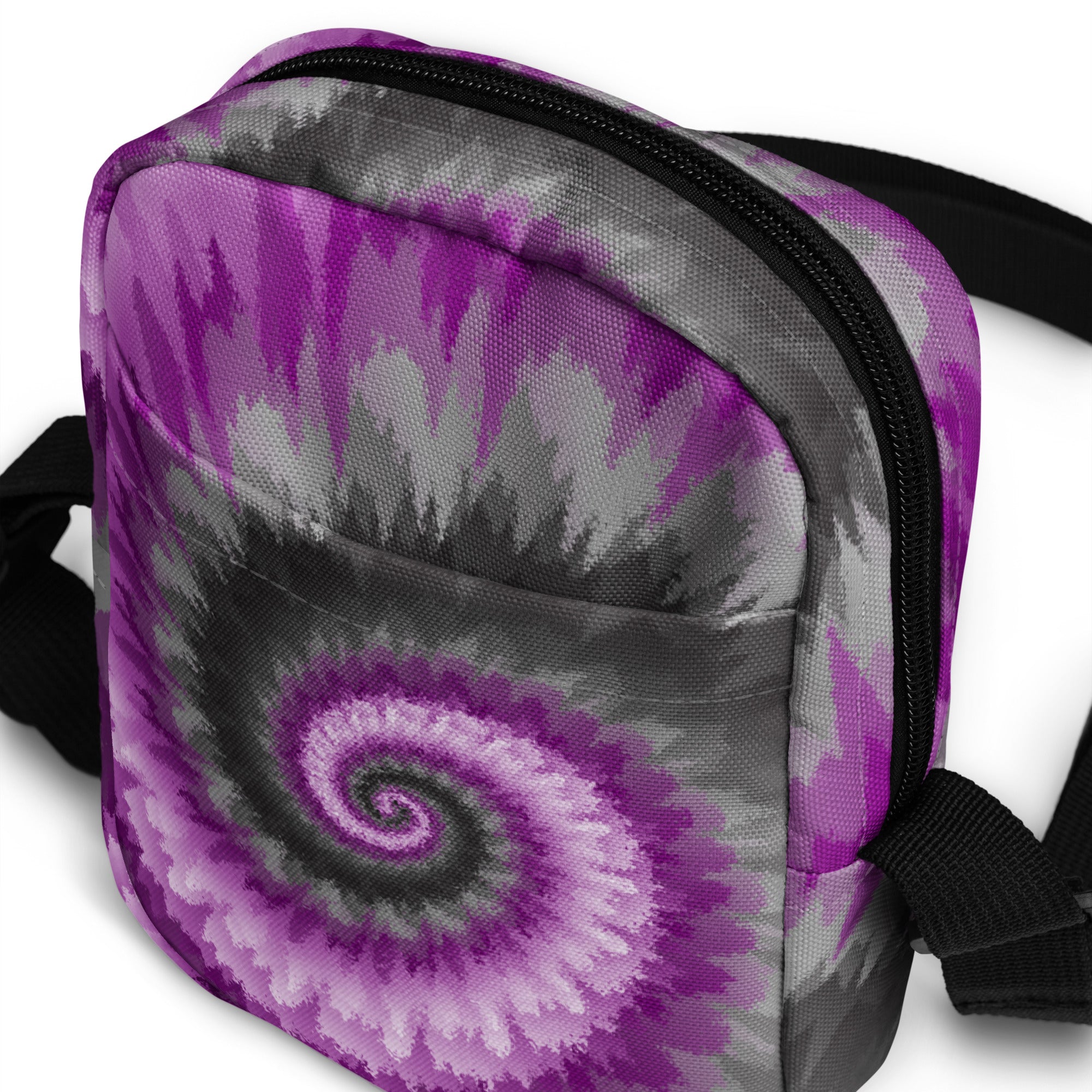 Utility crossbody bag Tie Dye Spiral Demisexual