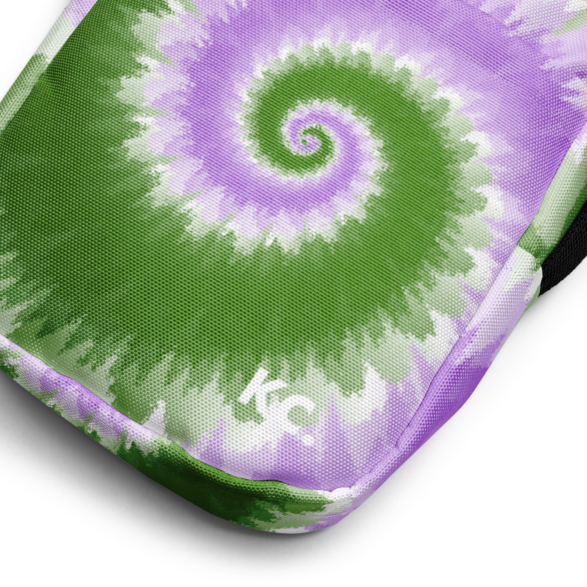 Utility crossbody bag Tie Dye Spiral Genderqueer