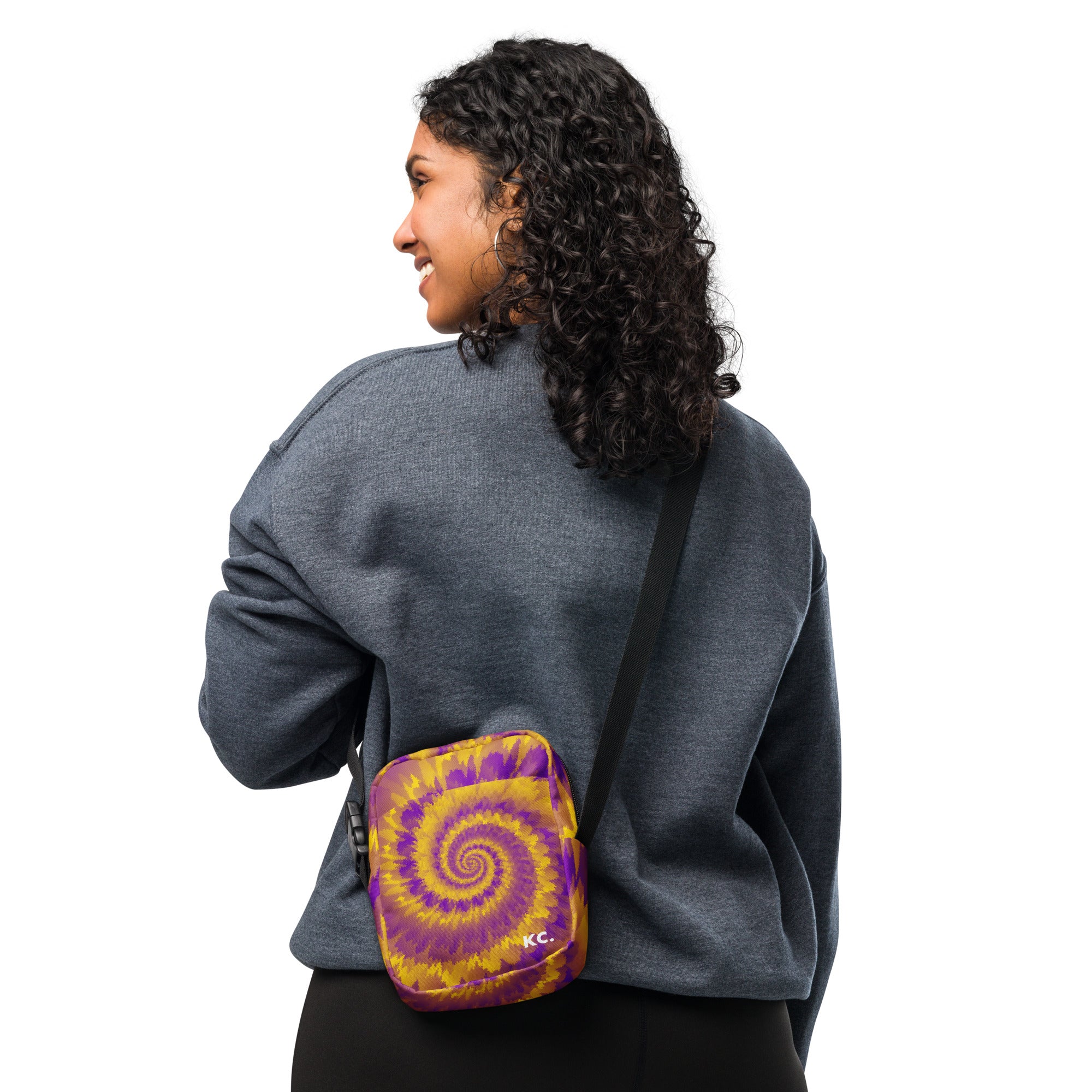 Utility crossbody bag Tie Dye Spiral Intersex
