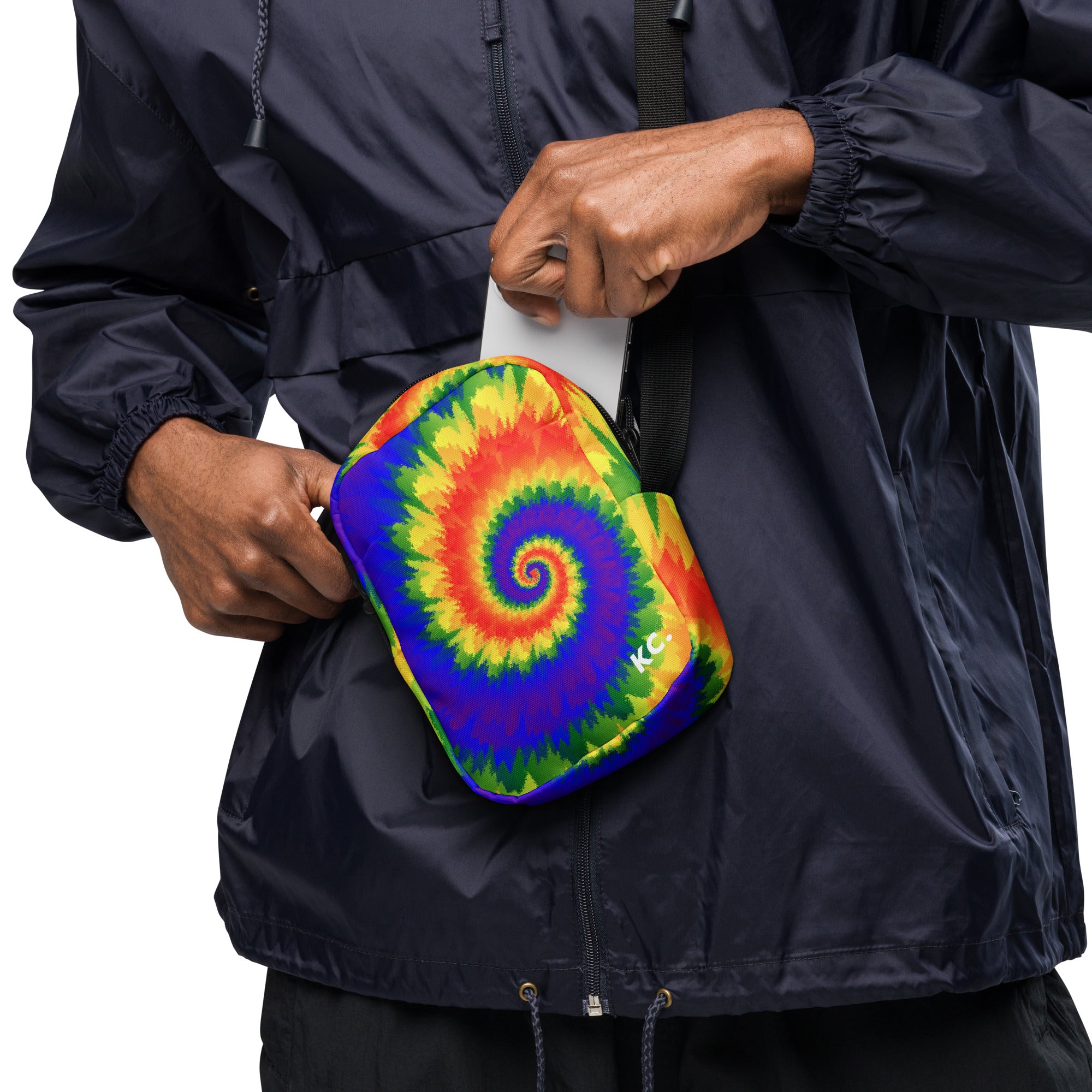 Utility crossbody bag Tie Dye Spiral LGBTQ
