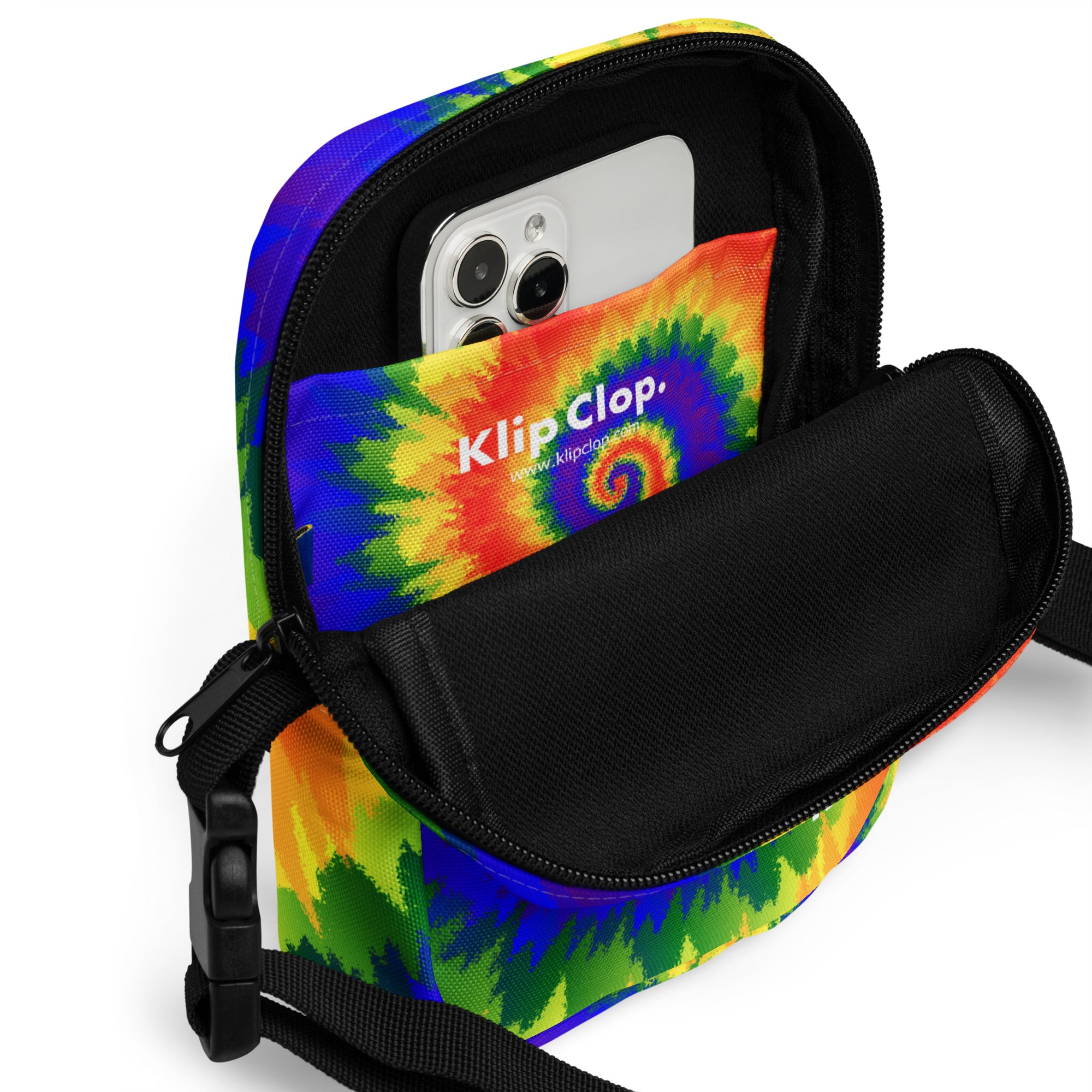 Utility crossbody bag Tie Dye Spiral LGBTQ