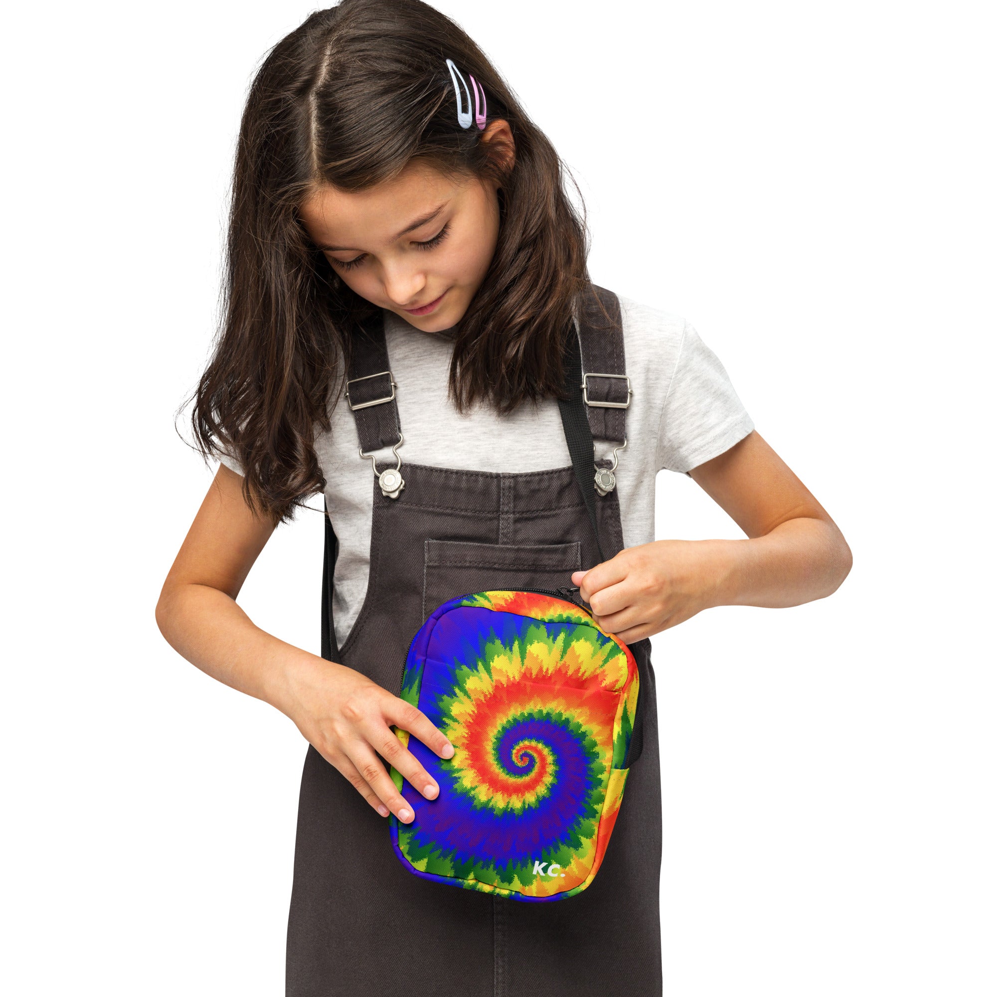 Utility crossbody bag Tie Dye Spiral LGBTQ