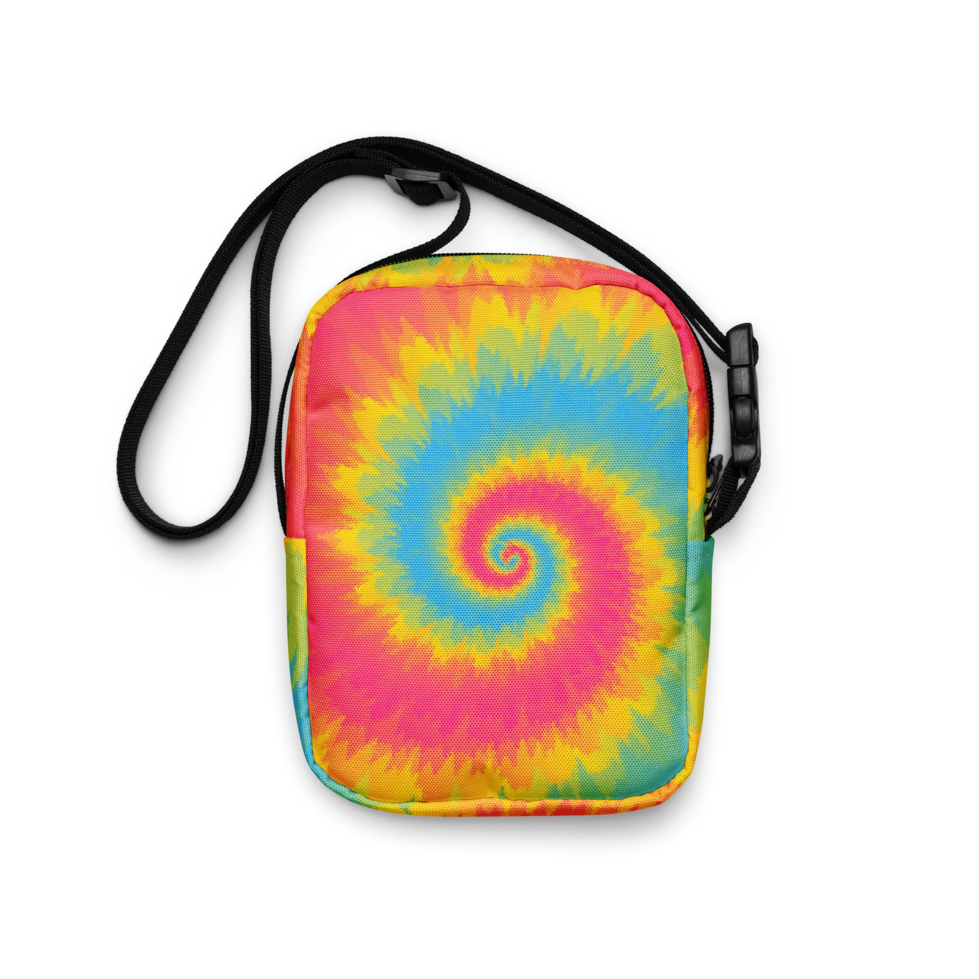 Utility crossbody bag Tie Dye Spiral Pansexual