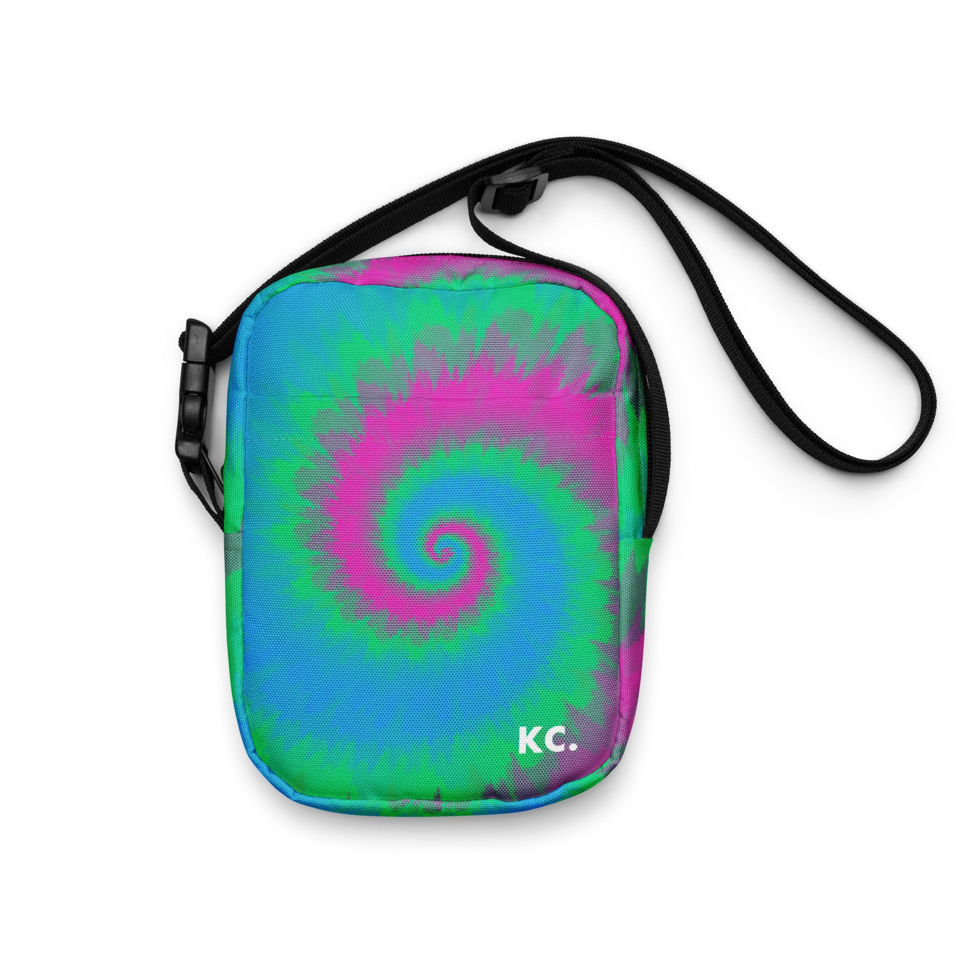 Utility crossbody bag Tie Dye Spiral Polysexual