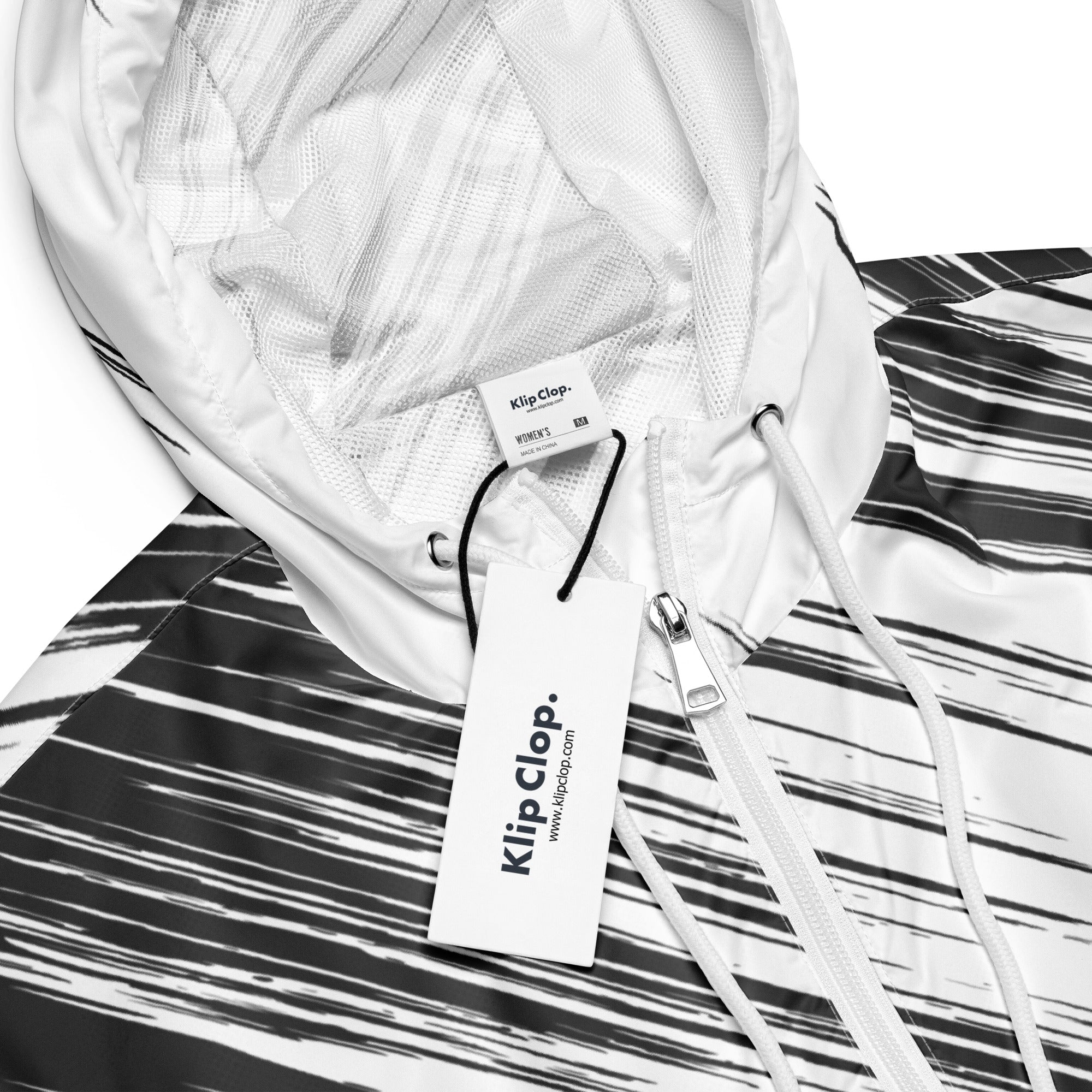 Women’s cropped windbreaker Abstract I