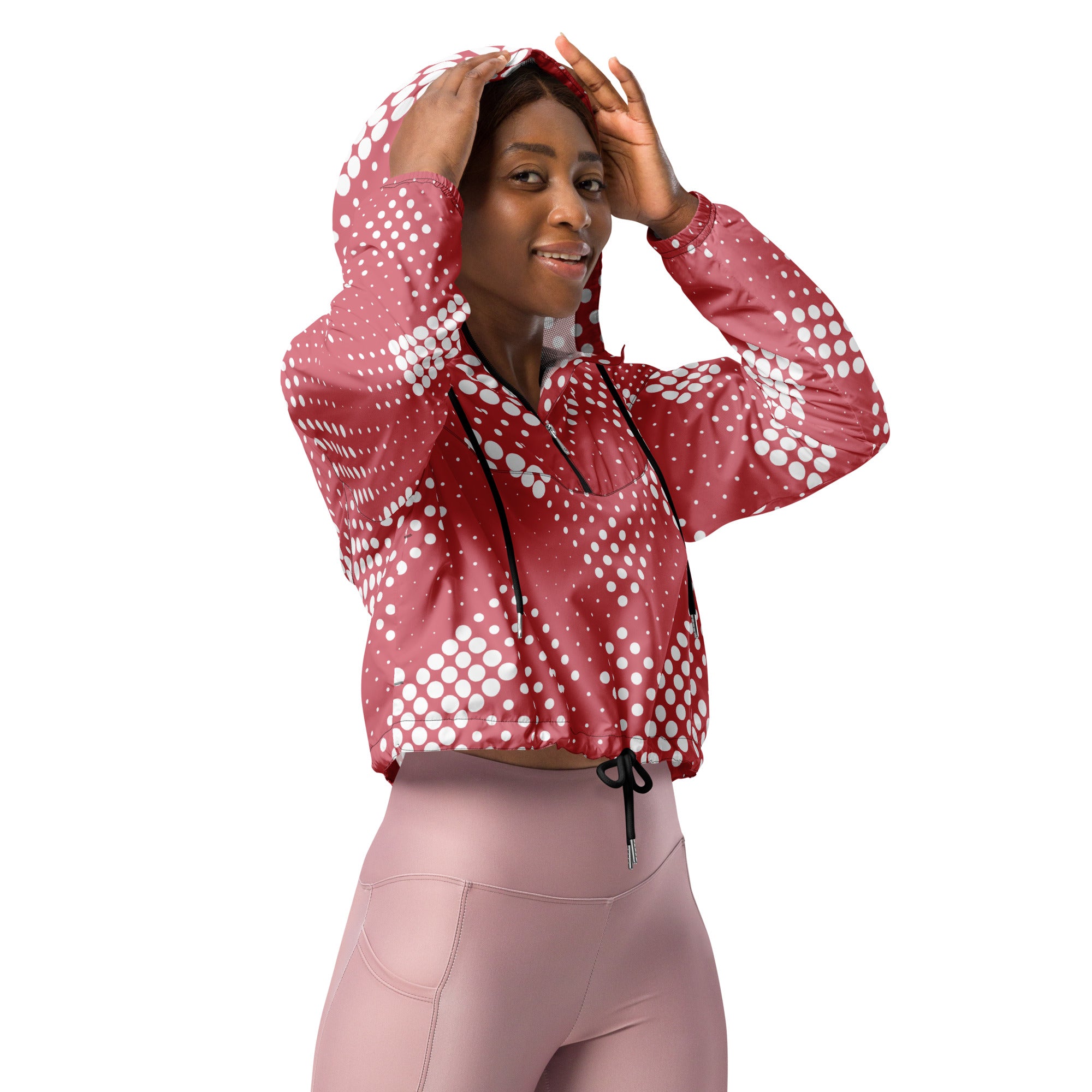 Women’s cropped windbreaker Abstract III