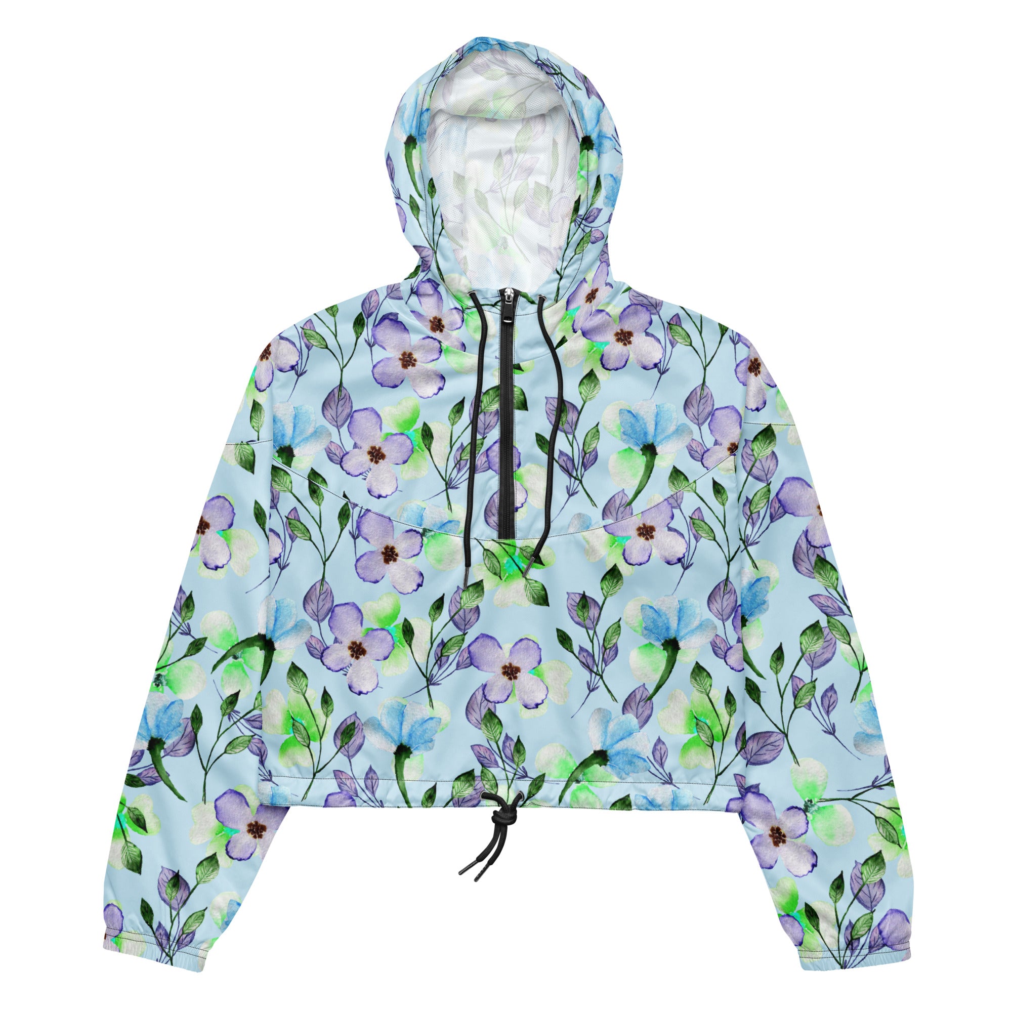 Women’s cropped windbreaker Floral III