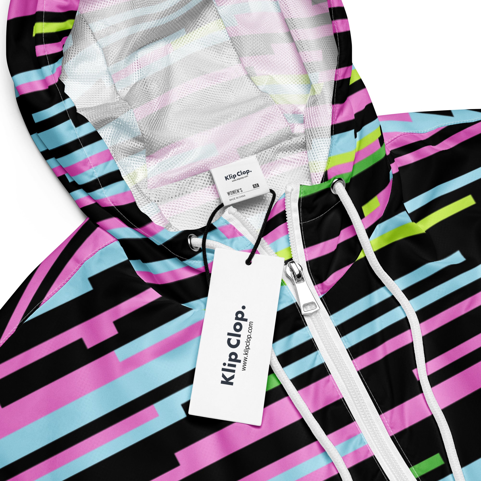 Women’s cropped windbreaker Geometric II