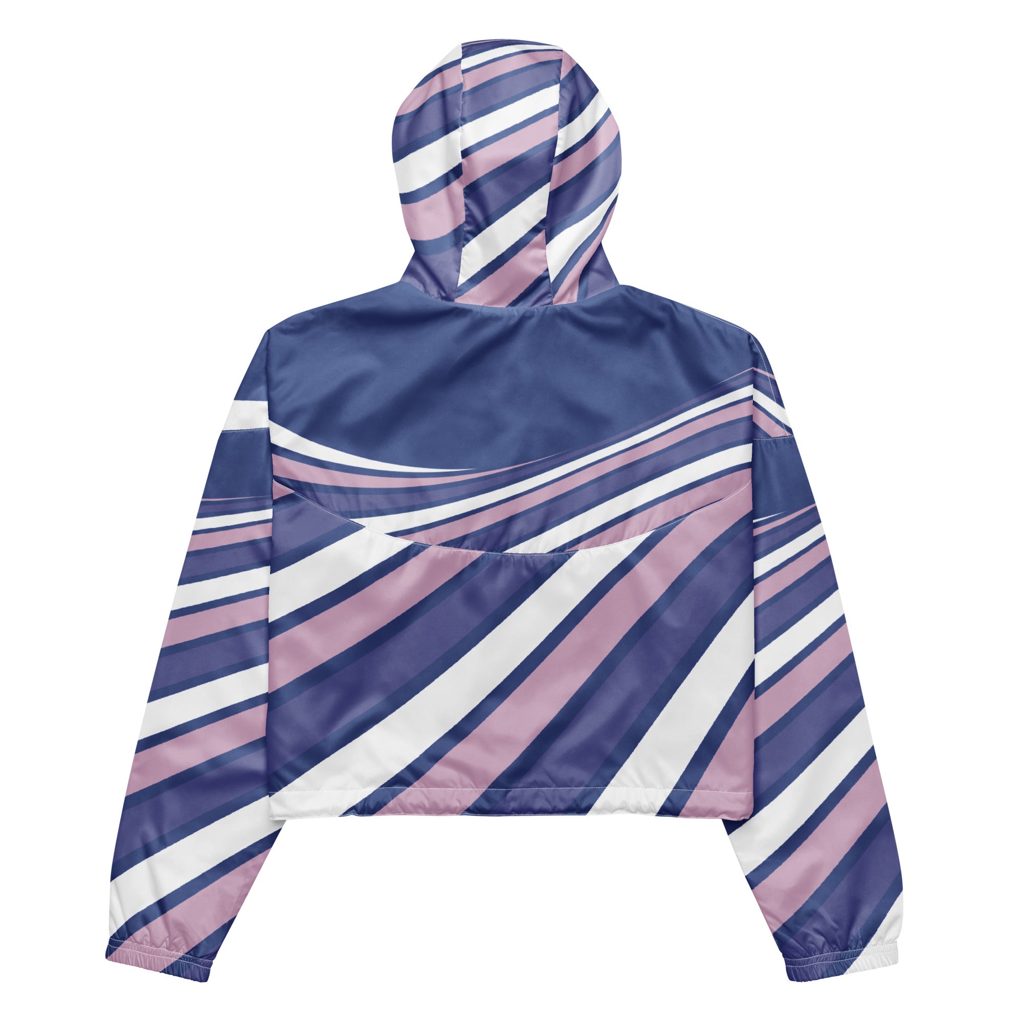 Women’s cropped windbreaker Purple Swirl