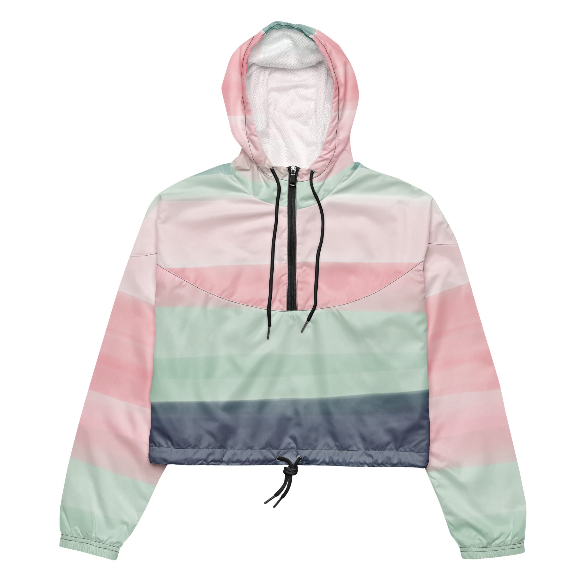 Women’s cropped windbreaker Watercolor I