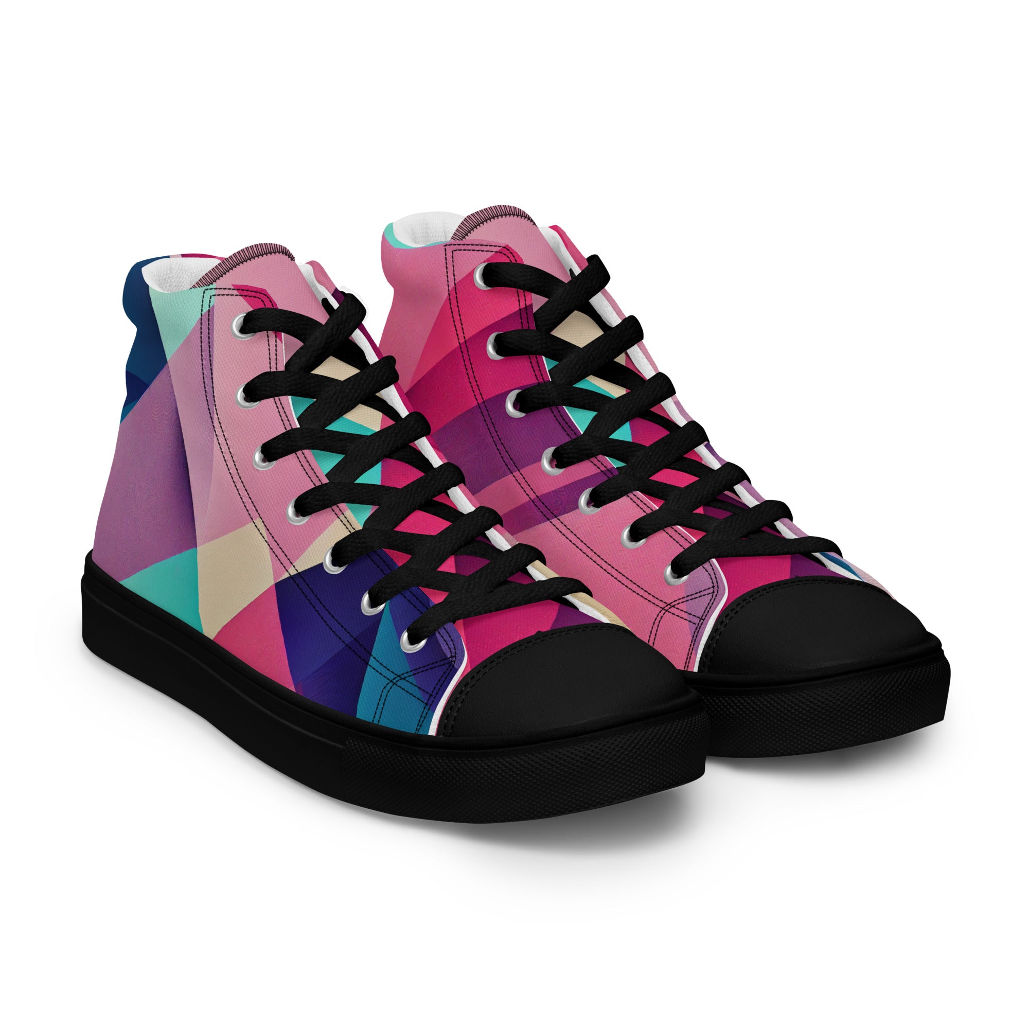 Women’s high top canvas shoes Abstract Pattern I