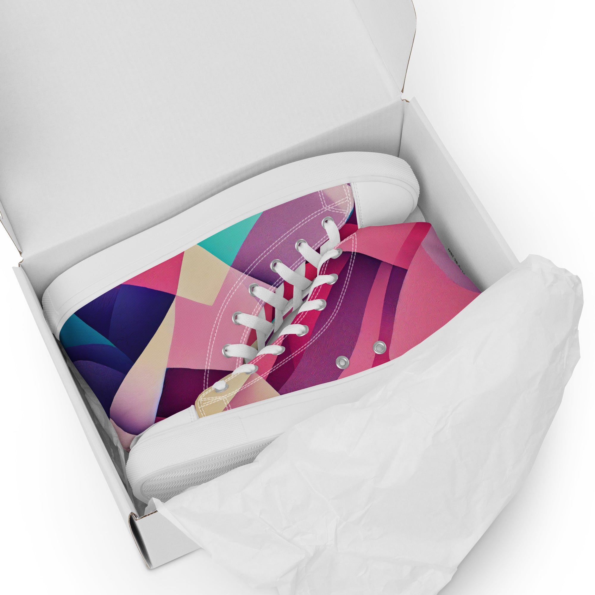 Women’s high top canvas shoes Abstract Pattern I