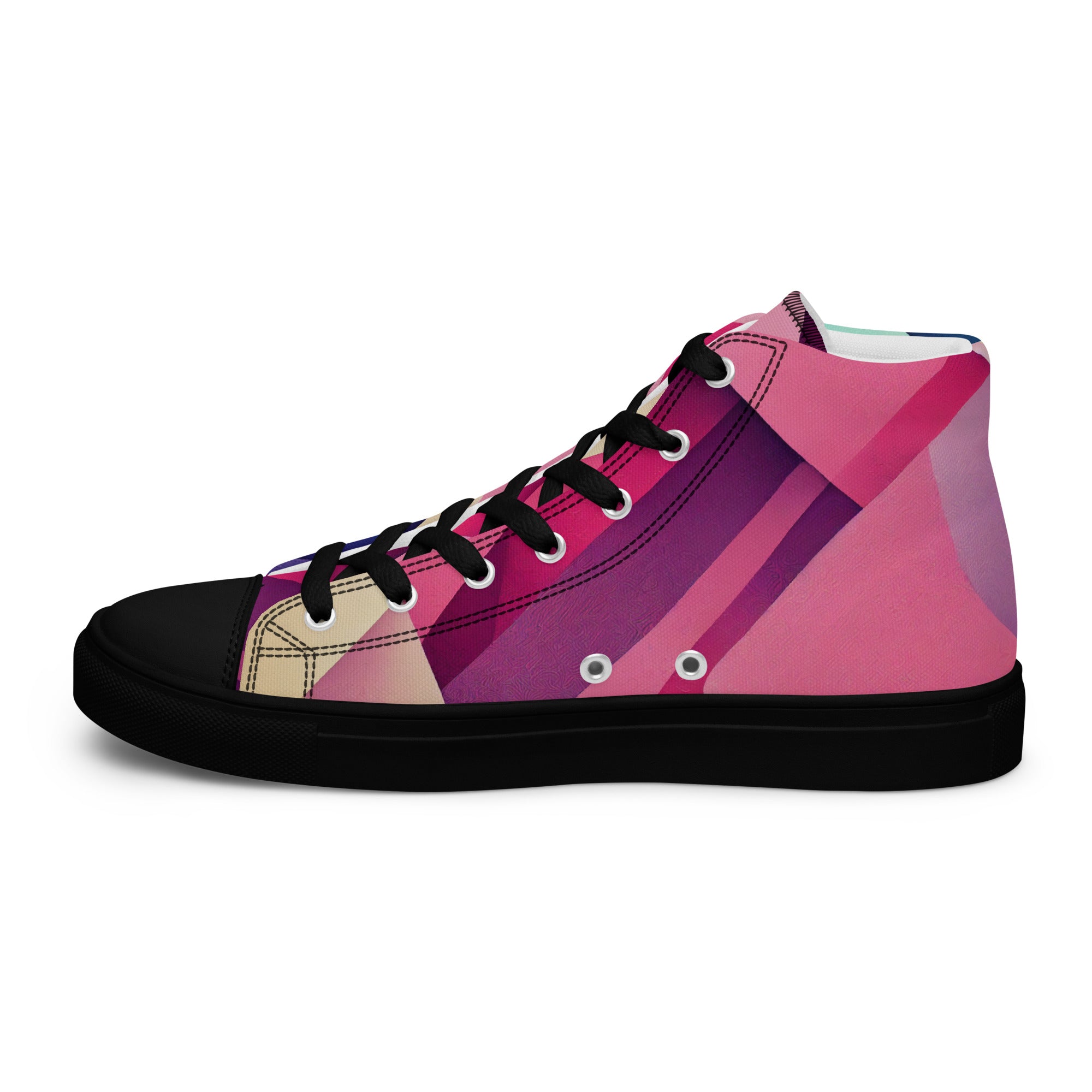 Women’s high top canvas shoes Abstract Pattern I