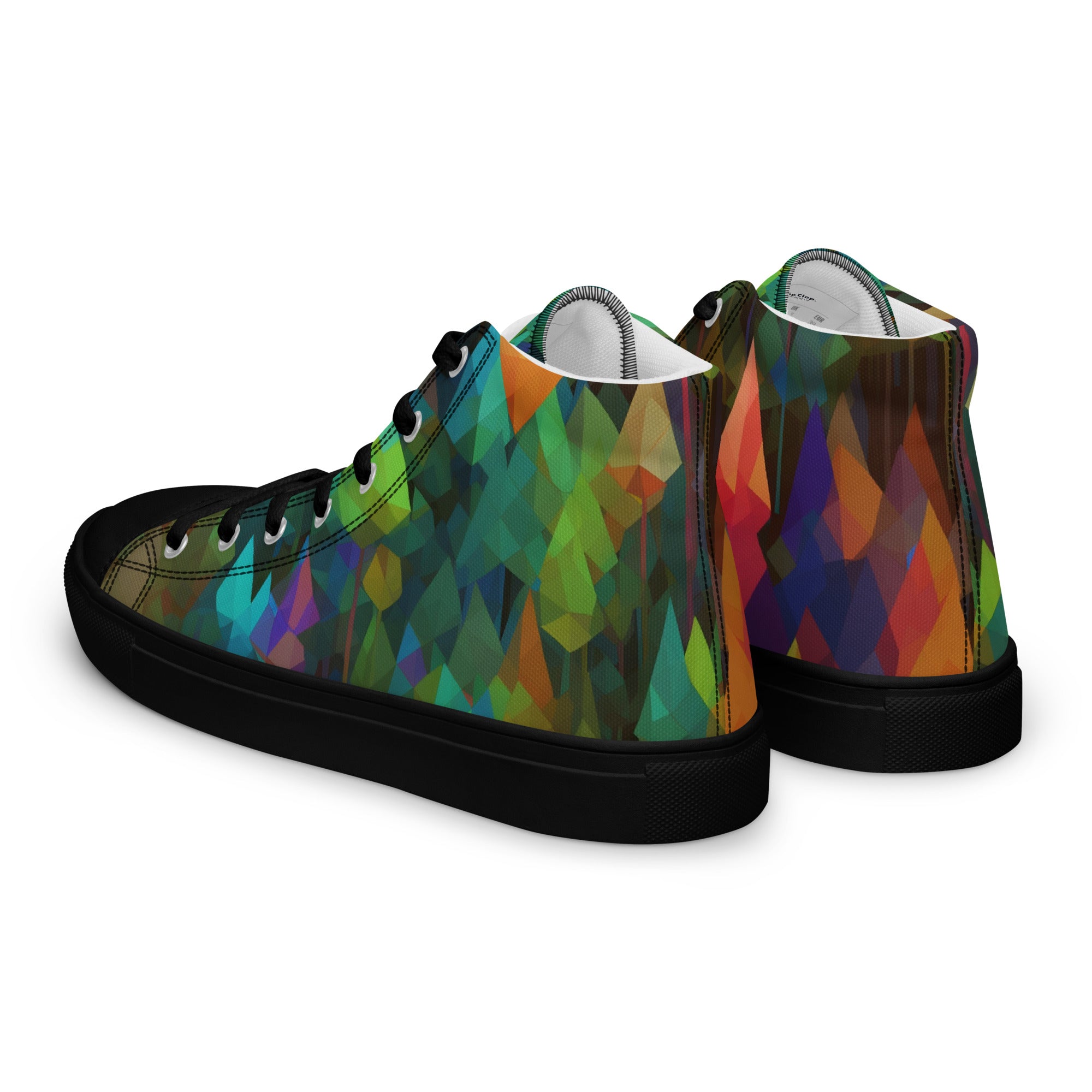 Women’s high top canvas shoes Rainbow Forest
