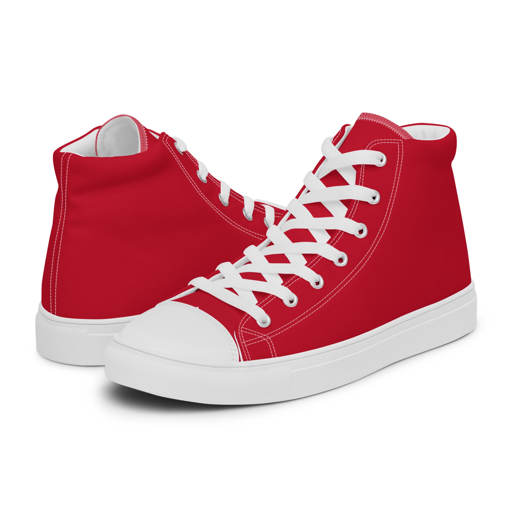 Women’s high top canvas shoes Red
