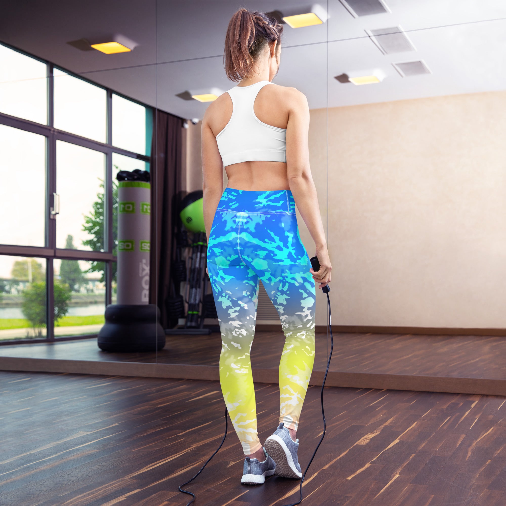Yoga Leggings Tie Dye Multicolour Splashes